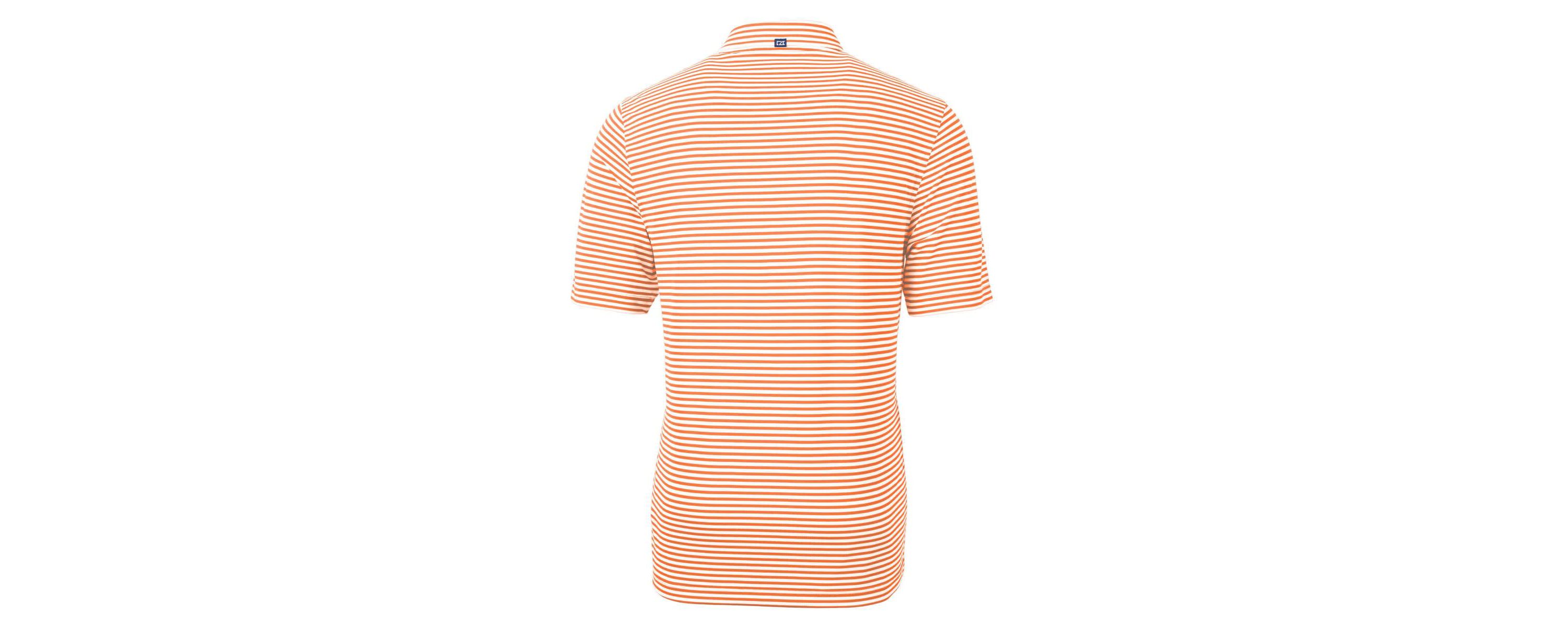 NCAA Tennessee Tennessee Volunteers Alumni Logo Virtue Eco Pique Stripe Recycled Polo