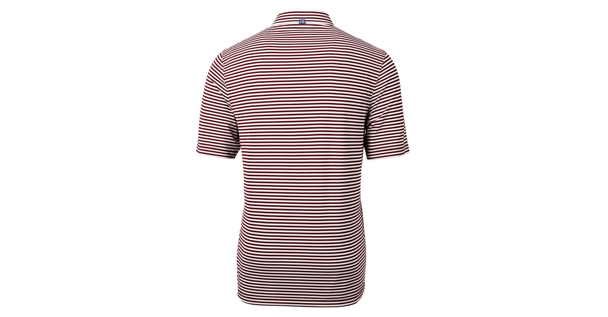 NCAA Texas A&M Aggies Alumni Logo Virtue Eco Pique Stripe Recycled Polo