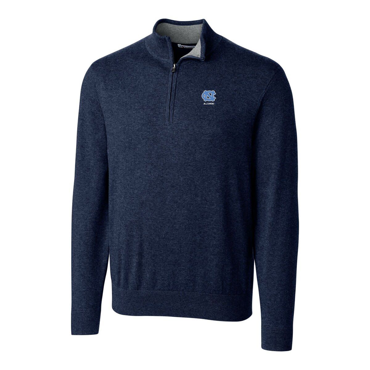 NCAA North Carolina Tar Heels Alumni Logo Lakemont Tri-Blend Quarter-Zip Pullover Sweater