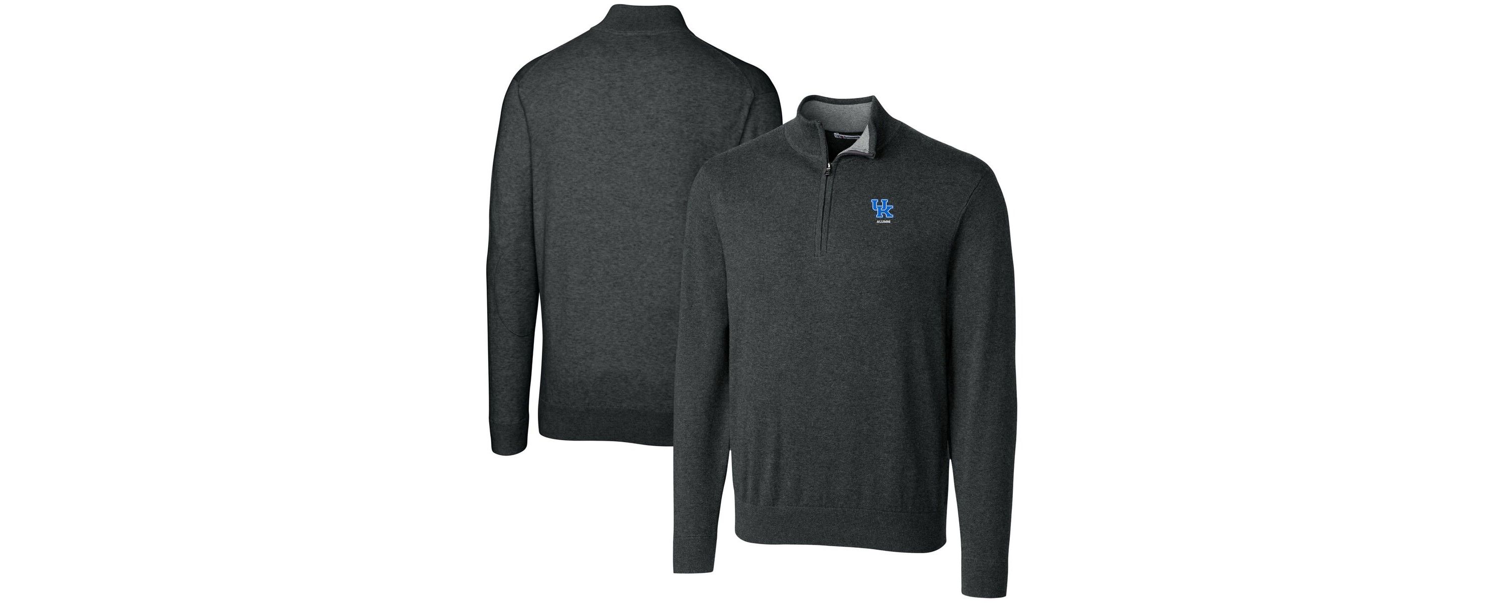 NCAA Kentucky Wildcats Alumni Logo Lakemont Tri-Blend Quarter-Zip Pullover Sweater