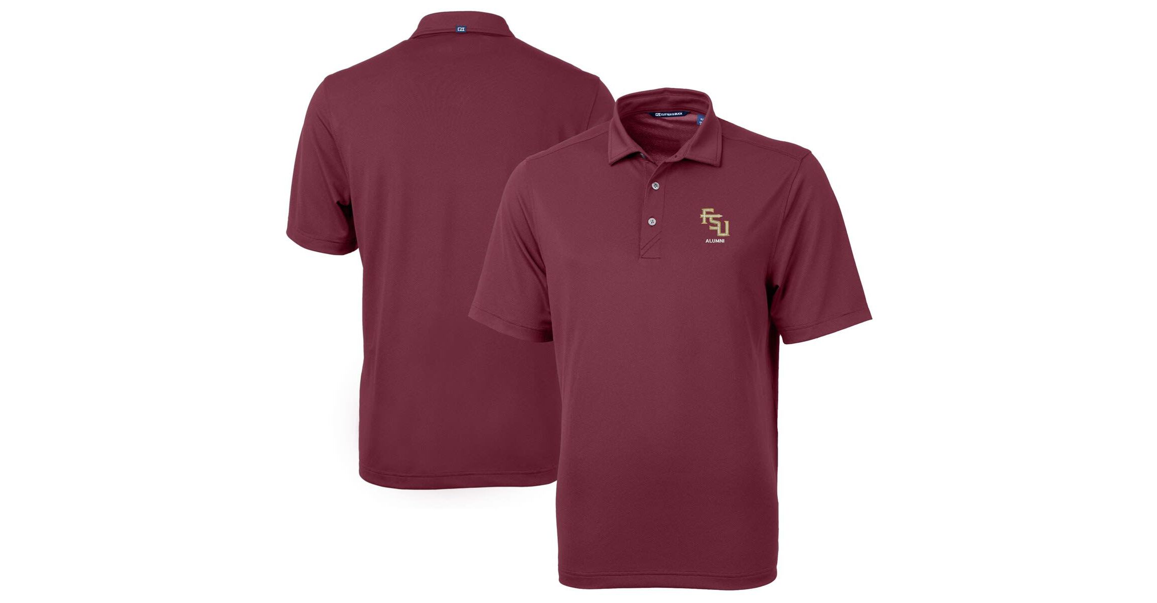 NCAA Florida State Seminoles Alumni Logo Virtue Eco Pique Recycled Polo