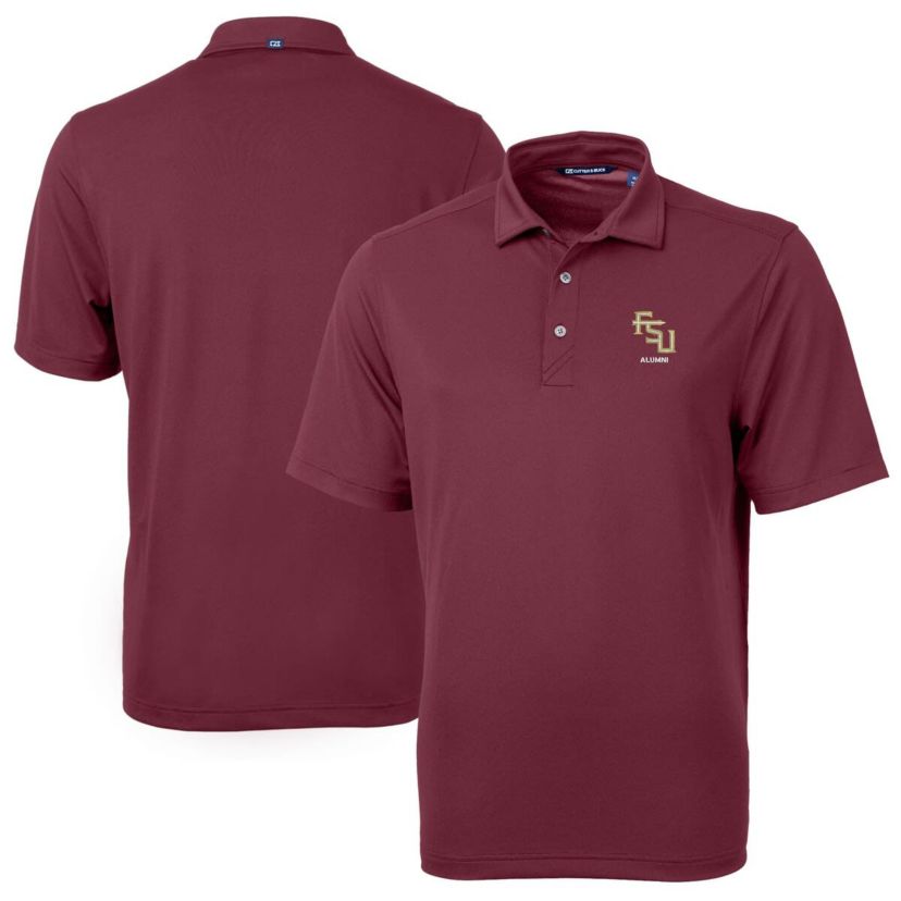 NCAA Florida State Seminoles Alumni Logo Virtue Eco Pique Recycled Polo