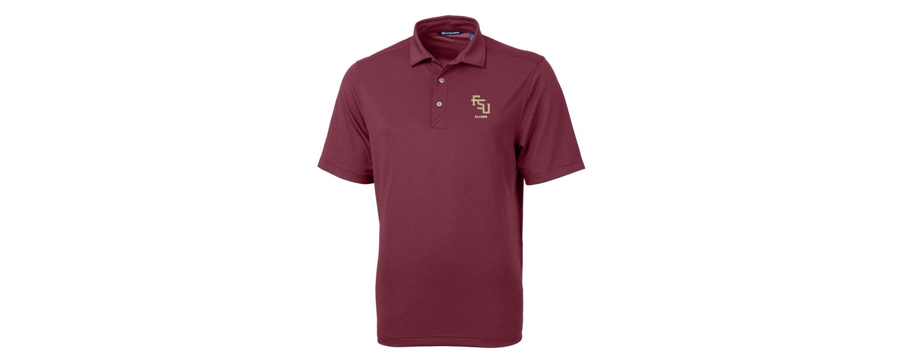NCAA Florida State Seminoles Alumni Logo Virtue Eco Pique Recycled Polo