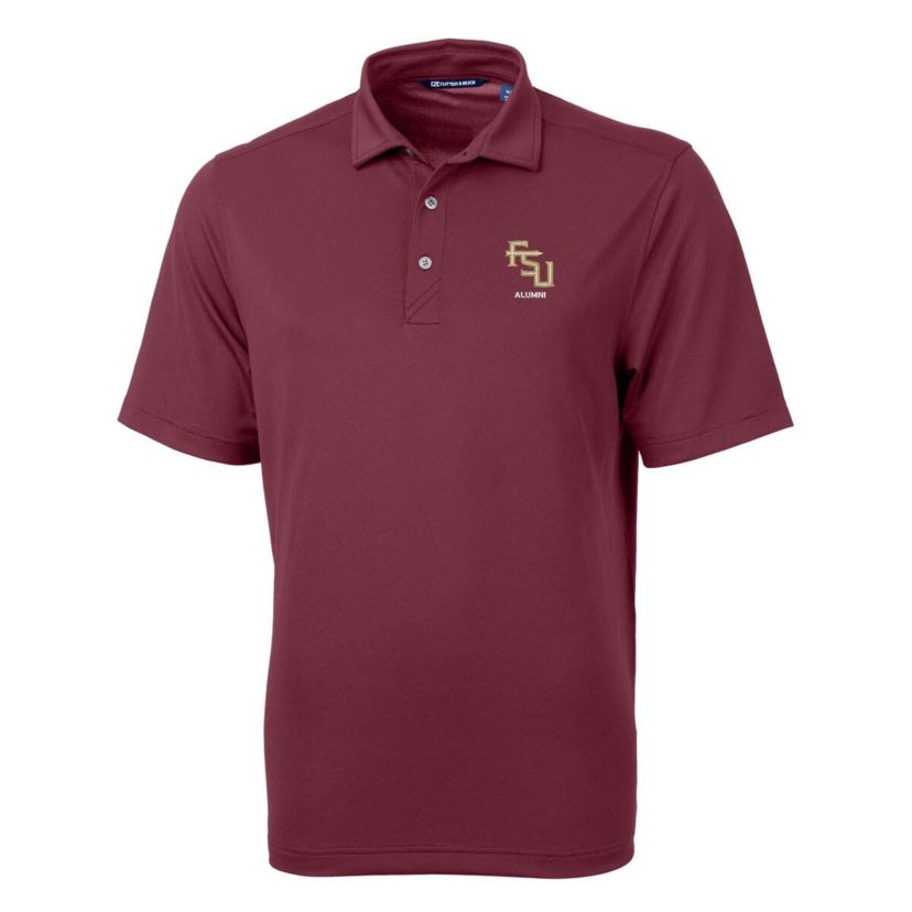 NCAA Florida State Seminoles Alumni Logo Virtue Eco Pique Recycled Polo