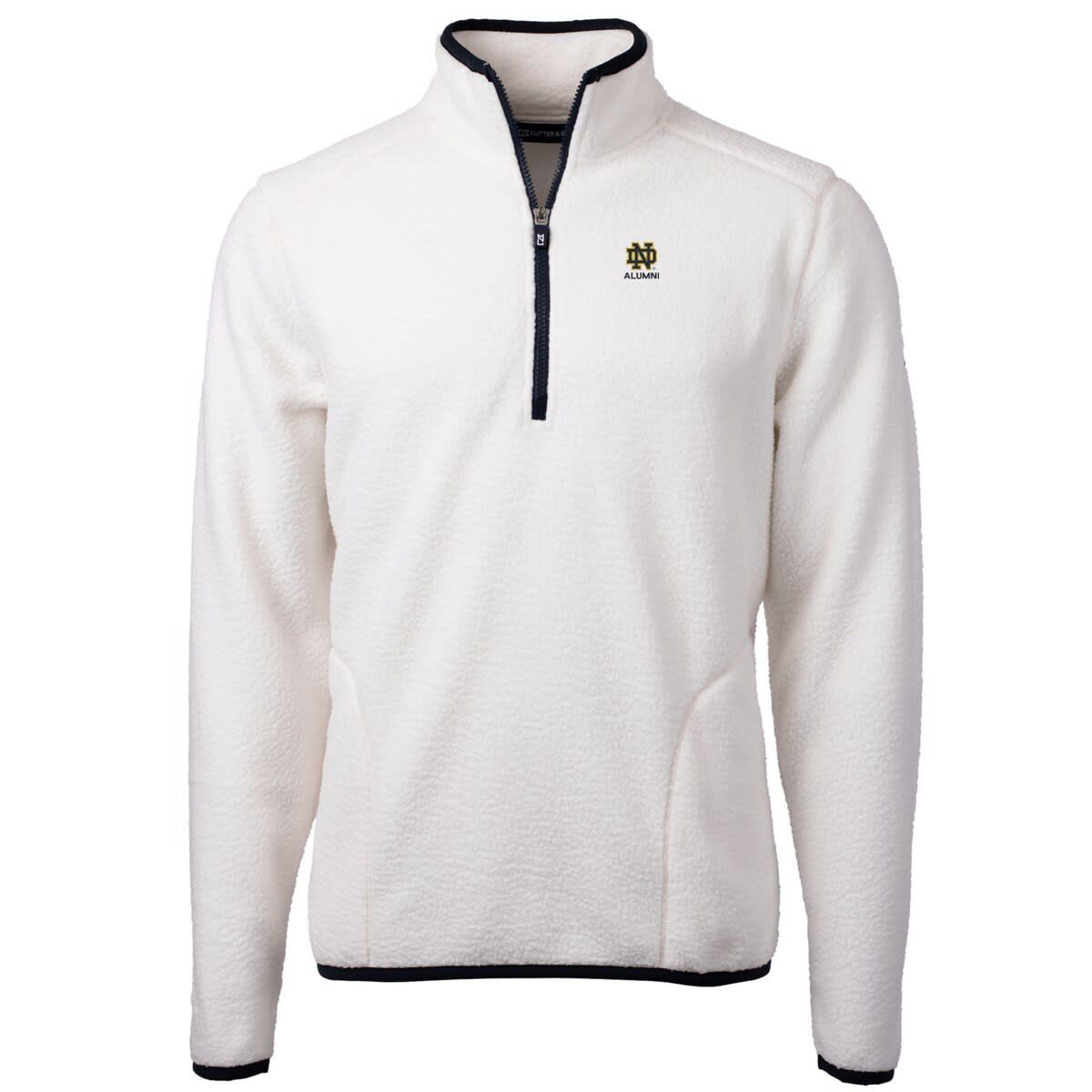 NCAA Notre Dame Fighting Irish Alumni Logo Cascade Eco Sherpa Fleece Quarter-Zip Pullover Jacket