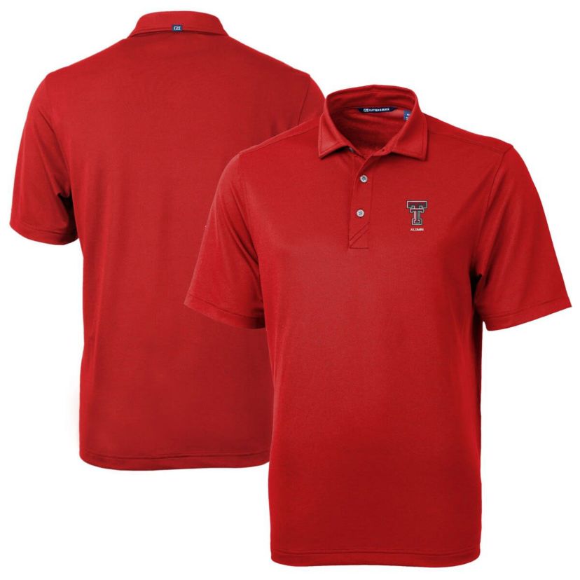 Texas Tech Red Raiders NCAA Texas Tech Raiders Alumni Logo Virtue Eco Pique Recycled Polo
