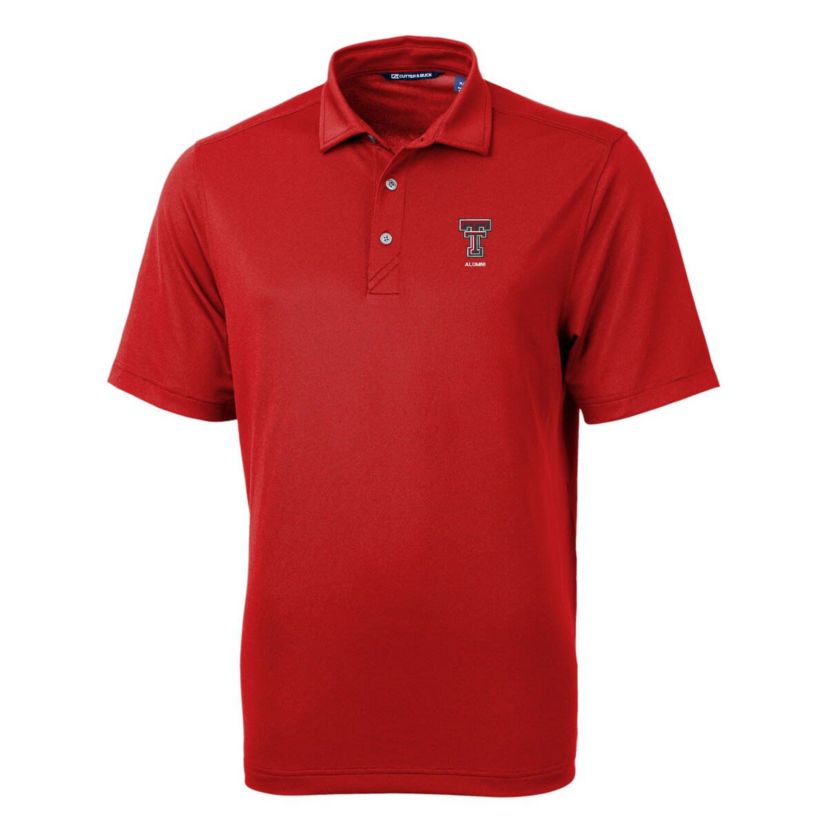 Texas Tech Red Raiders NCAA Texas Tech Raiders Alumni Logo Virtue Eco Pique Recycled Polo