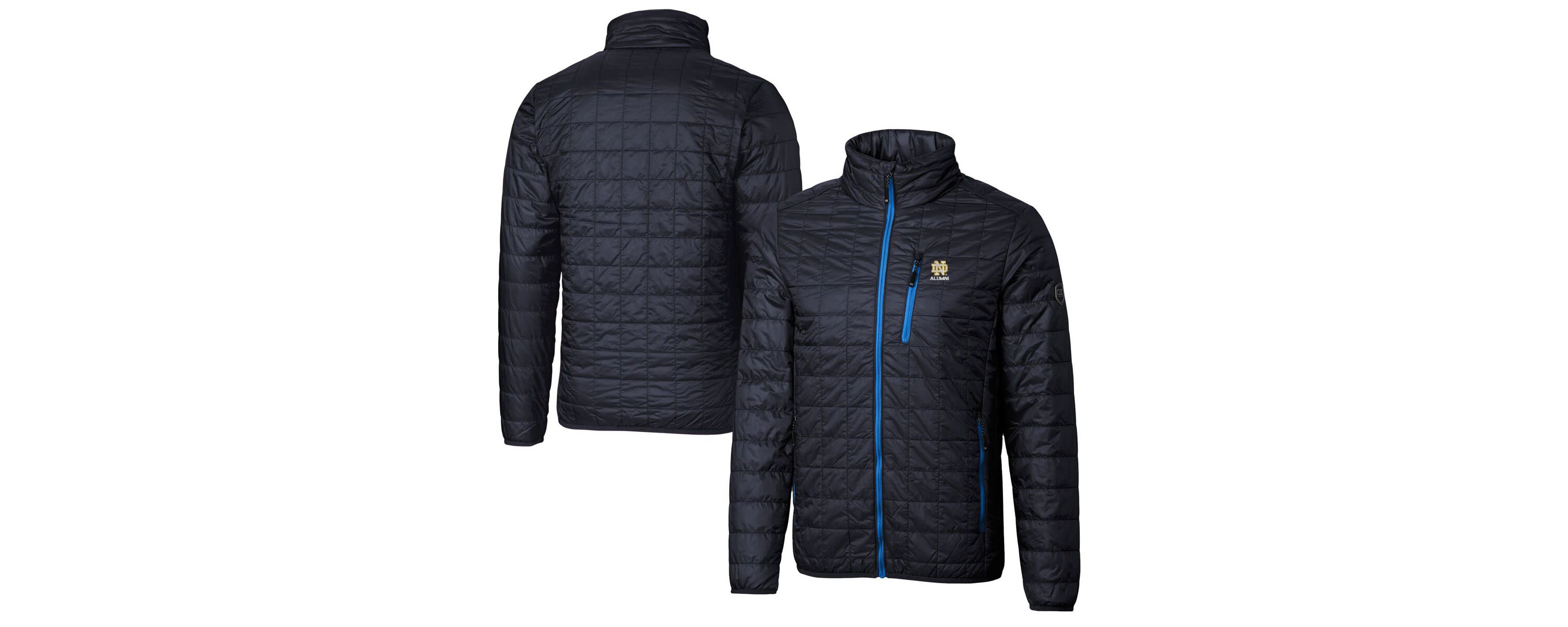 NCAA Notre Dame Fighting Irish Alumni Logo Rainier PrimaLoft Eco Insulated Full-Zip Puffer Vest