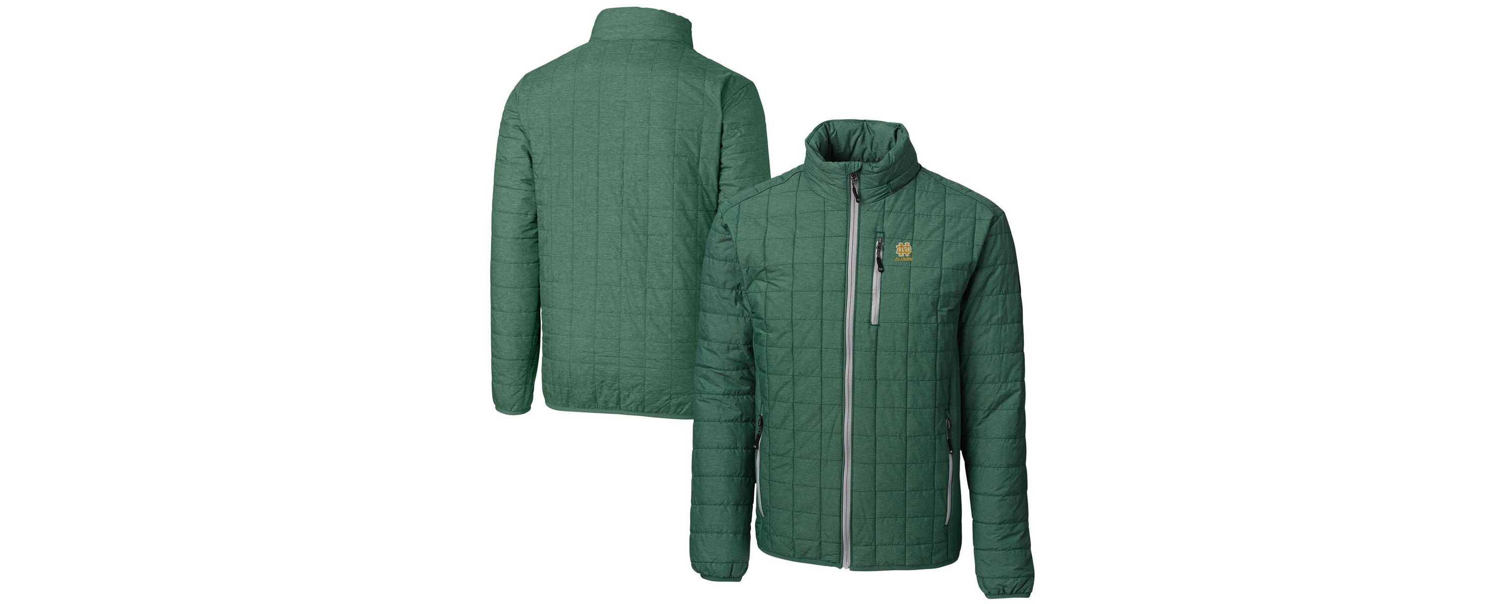 NCAA Notre Dame Fighting Irish Alumni Logo Rainier PrimaLoft Eco Insulated Full-Zip Puffer Vest