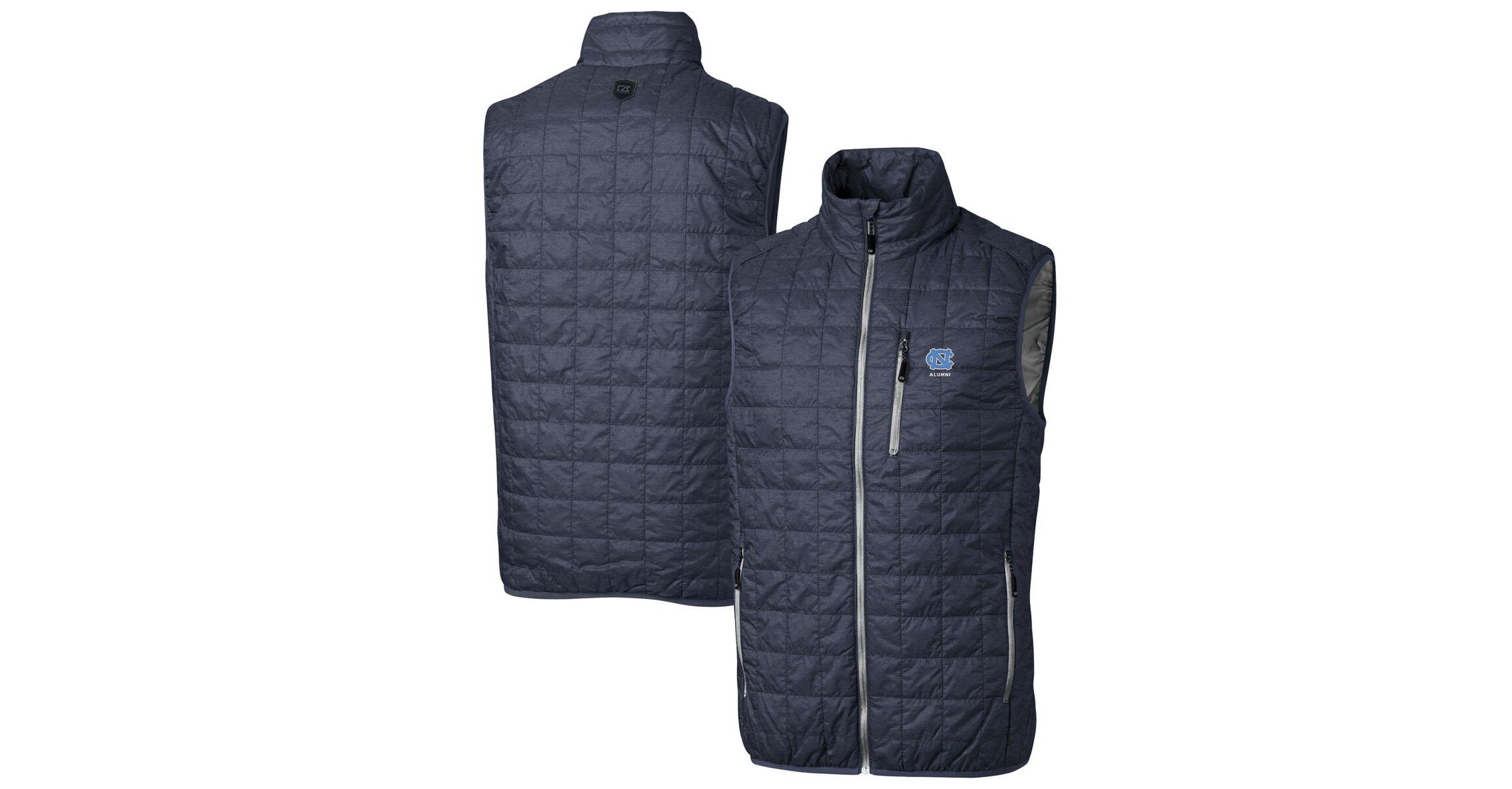 NCAA North Carolina Tar Heels Alumni Logo Rainier PrimaLoft Eco Insulated Full-Zip Puffer Vest
