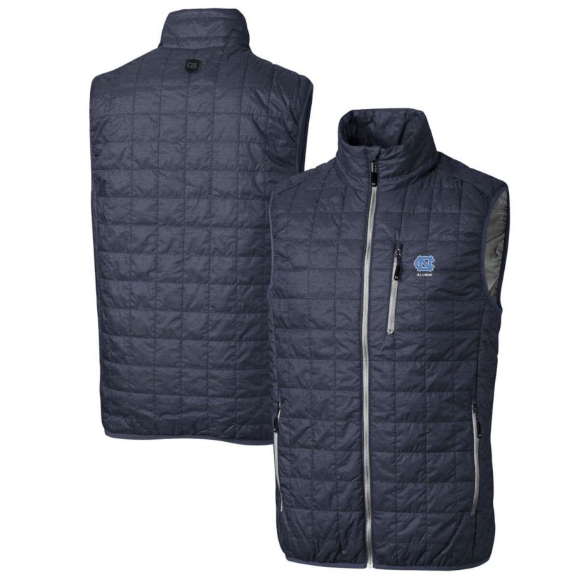 NCAA North Carolina Tar Heels Alumni Logo Rainier PrimaLoft Eco Insulated Full-Zip Puffer Vest