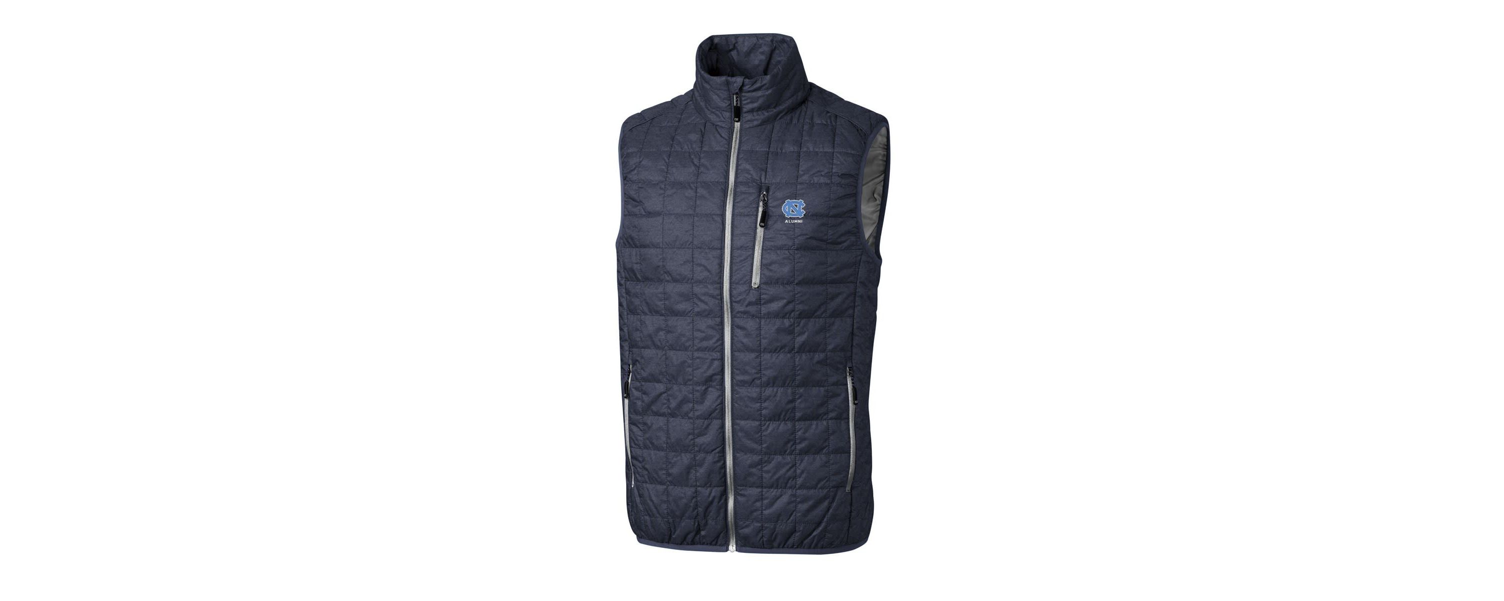 NCAA North Carolina Tar Heels Alumni Logo Rainier PrimaLoft Eco Insulated Full-Zip Puffer Vest