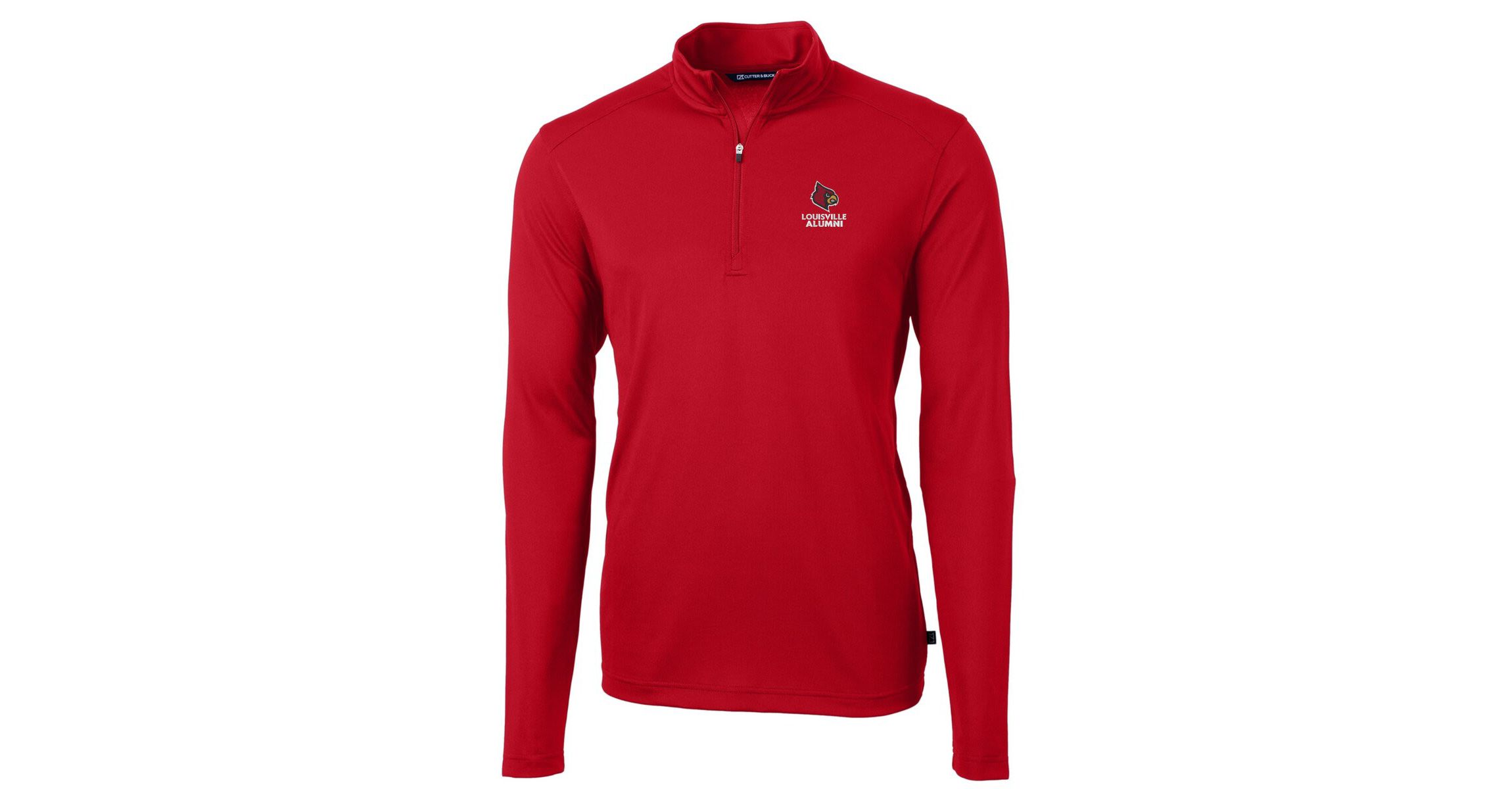 NCAA Louisville Cardinals Alumni Logo Virtue Eco Pique Recycled Quarter-Zip Pullover Top
