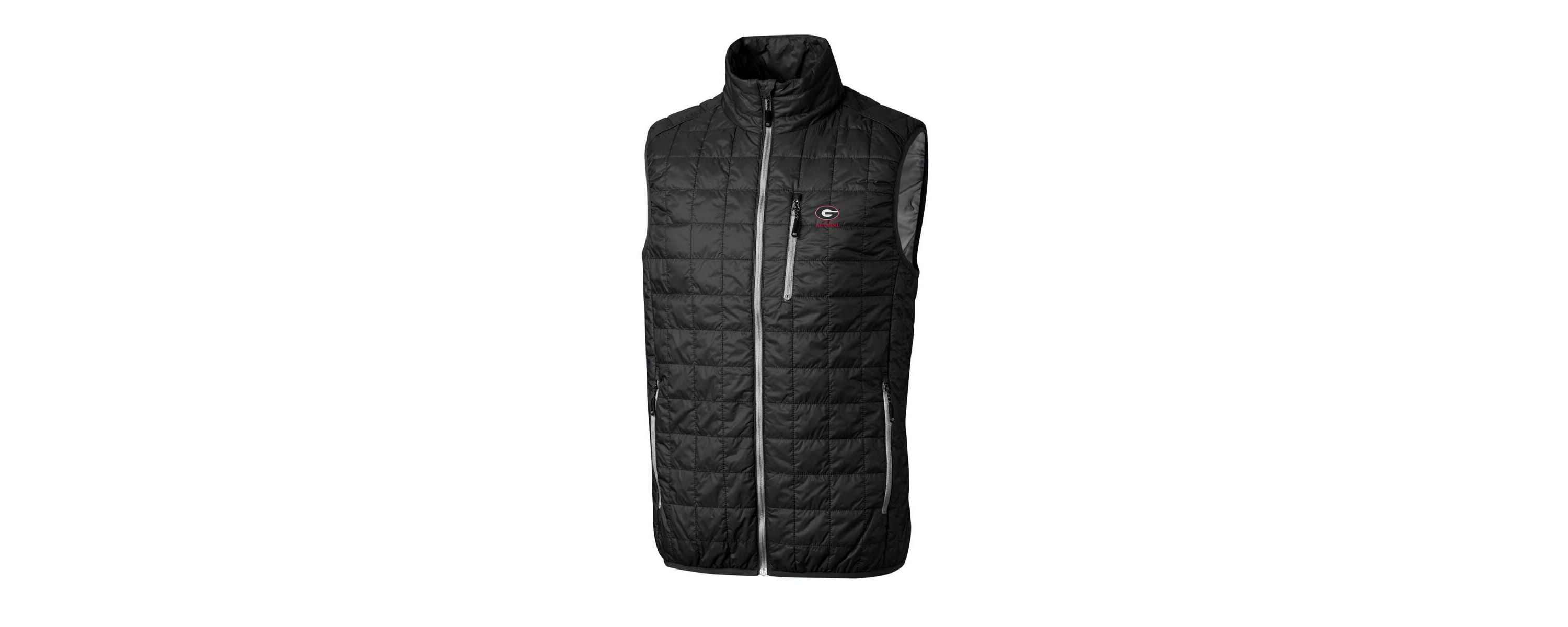 NCAA Georgia Bulldogs Alumni Logo Rainier PrimaLoft Eco Insulated Full-Zip Puffer Vest