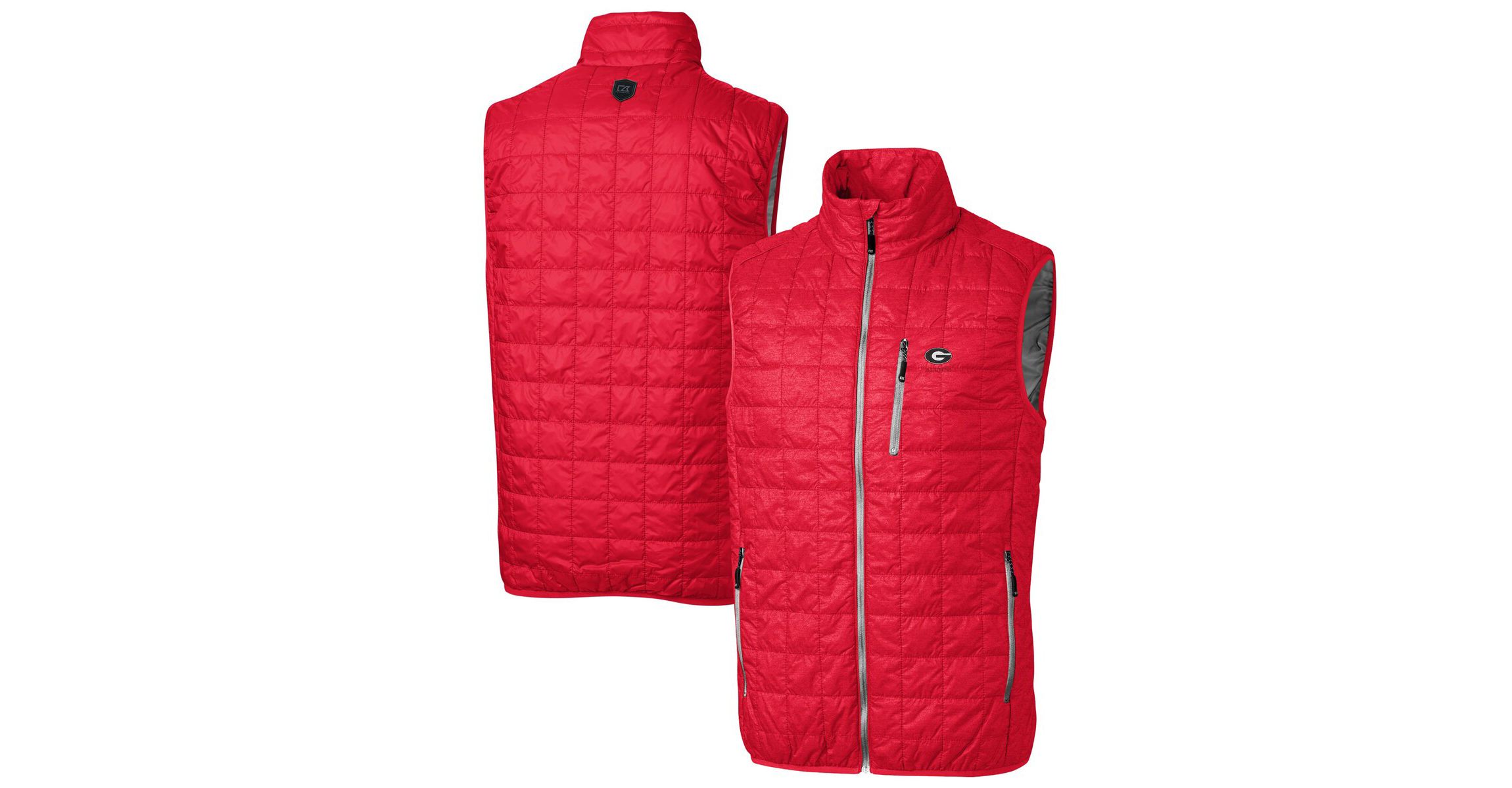 NCAA Georgia Bulldogs Alumni Logo Rainier PrimaLoft Eco Insulated Full-Zip Puffer Vest