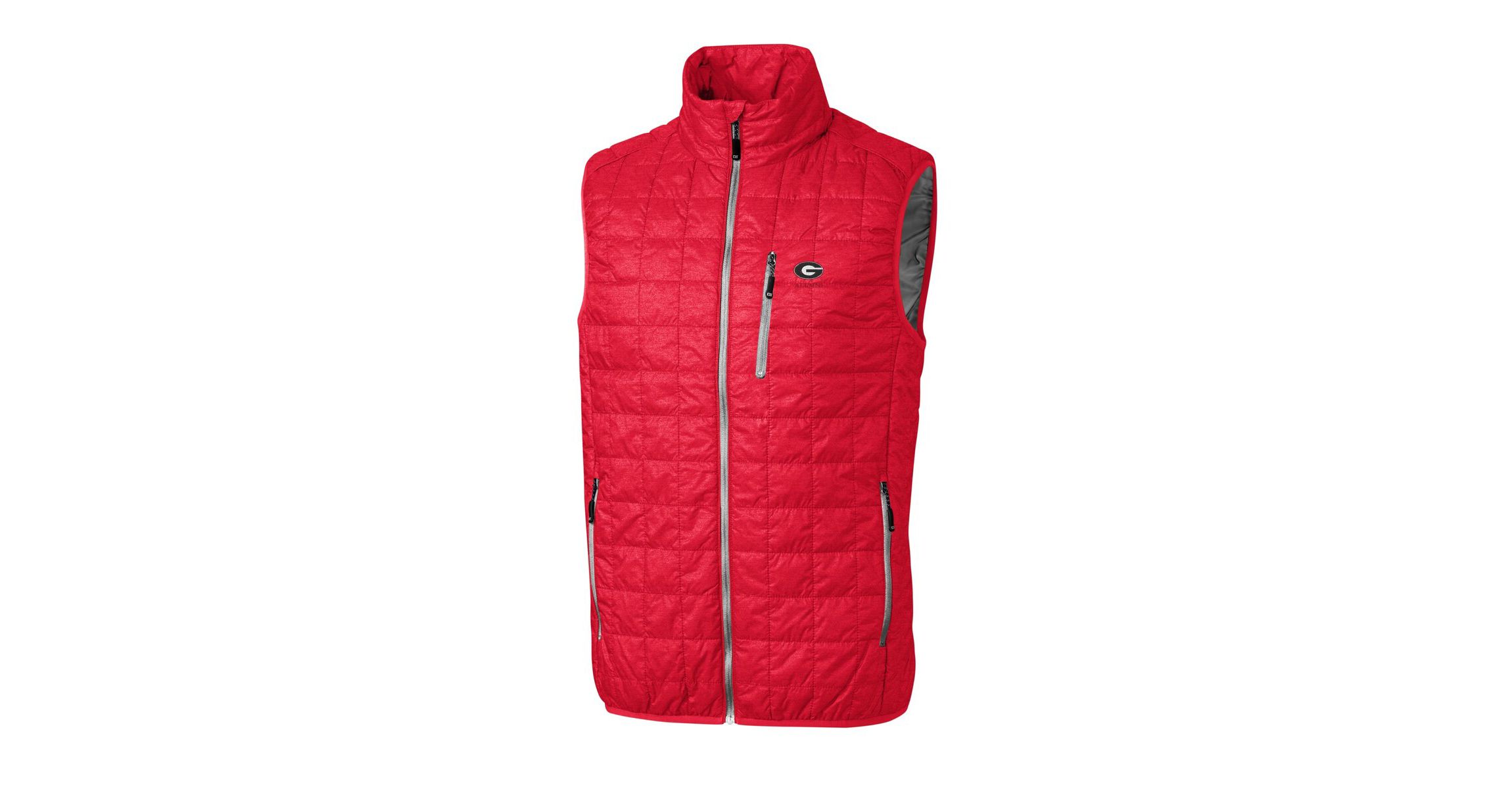 NCAA Georgia Bulldogs Alumni Logo Rainier PrimaLoft Eco Insulated Full-Zip Puffer Vest