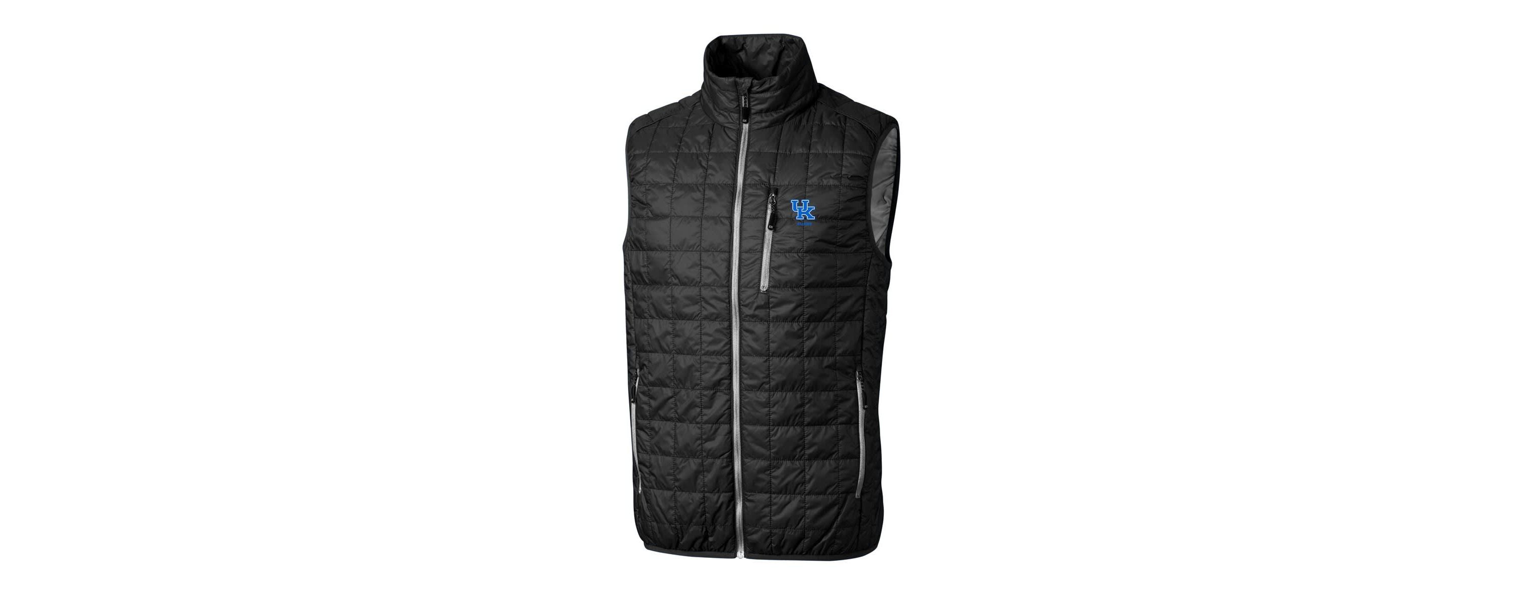 NCAA Kentucky Wildcats Alumni Logo Rainier PrimaLoft Eco Insulated Full-Zip Puffer Vest