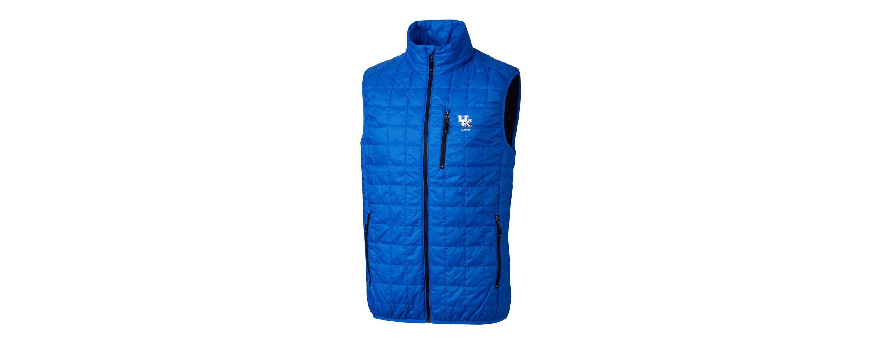 NCAA Kentucky Wildcats Alumni Logo Rainier PrimaLoft Eco Insulated Full-Zip Puffer Vest