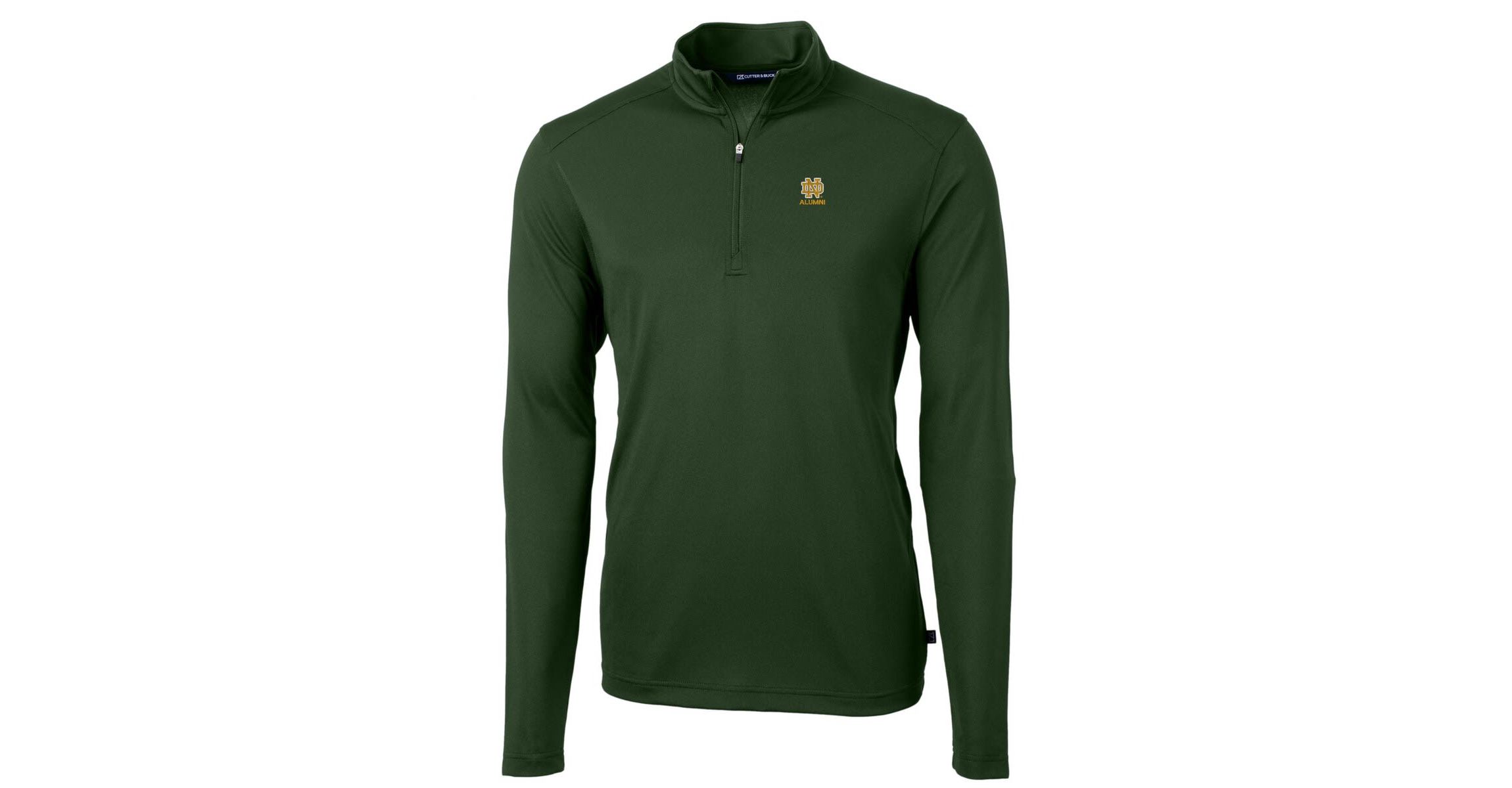 NCAA Notre Dame Fighting Irish Alumni Logo Virtue Eco Pique Recycled Quarter-Zip Pullover Top