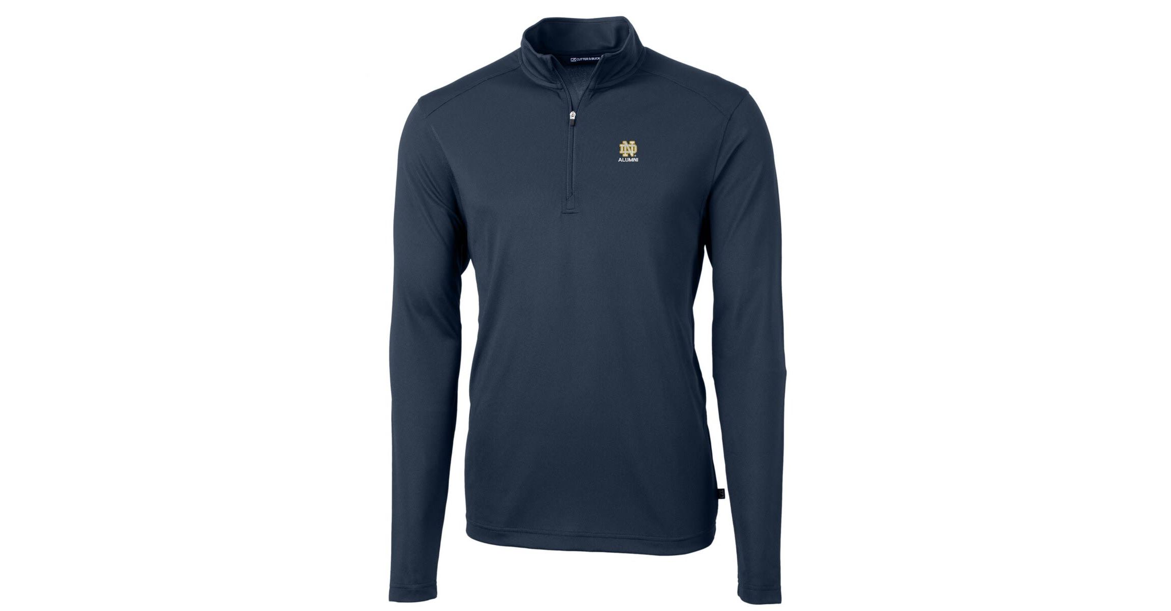 NCAA Notre Dame Fighting Irish Alumni Logo Virtue Eco Pique Recycled Quarter-Zip Pullover Top