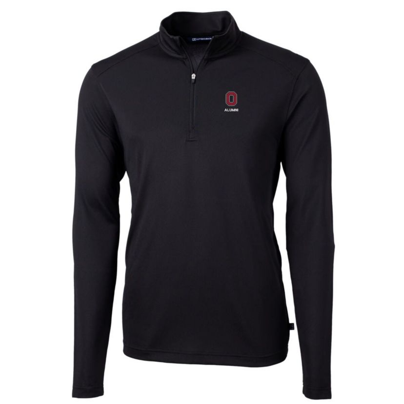 NCAA Ohio State Buckeyes Alumni Logo Virtue Eco Pique Recycled Quarter-Zip Pullover Top