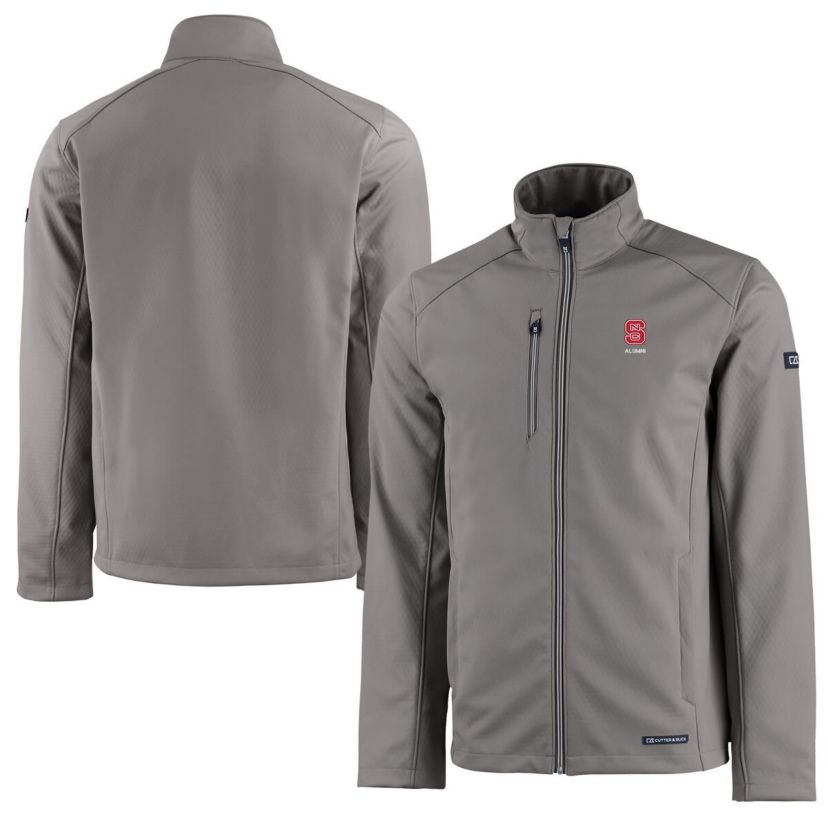 NCAA NC State Wolfpack Alumni Logo Evoke Eco Softshell Recycled Full-Zip Jacket