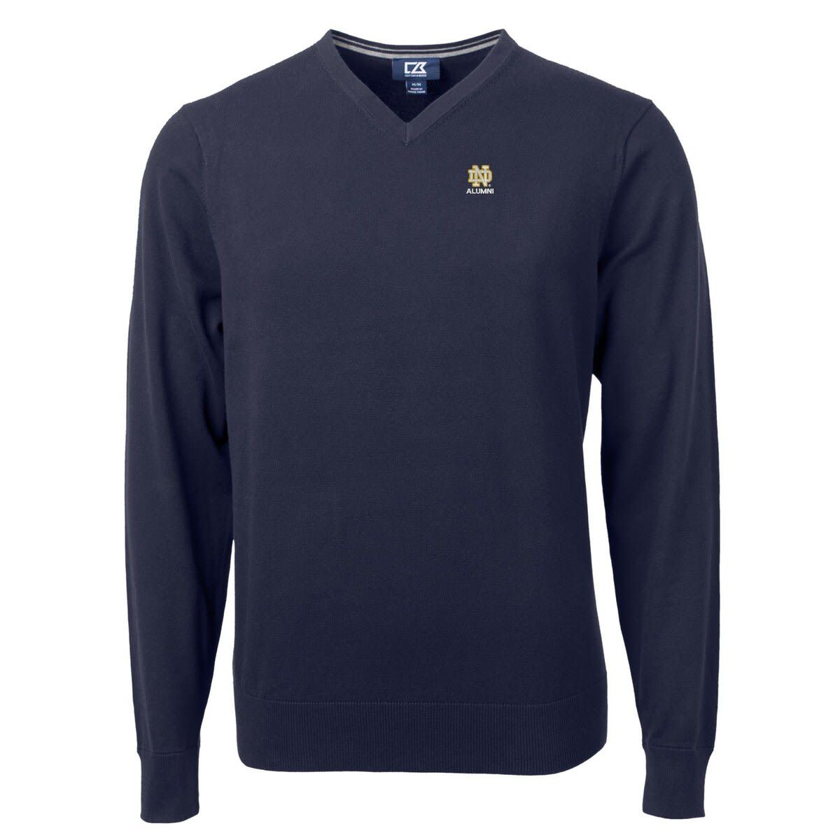 NCAA Notre Dame Fighting Irish Alumni Logo Lakemont Tri-Blend V-Neck Pullover Sweater