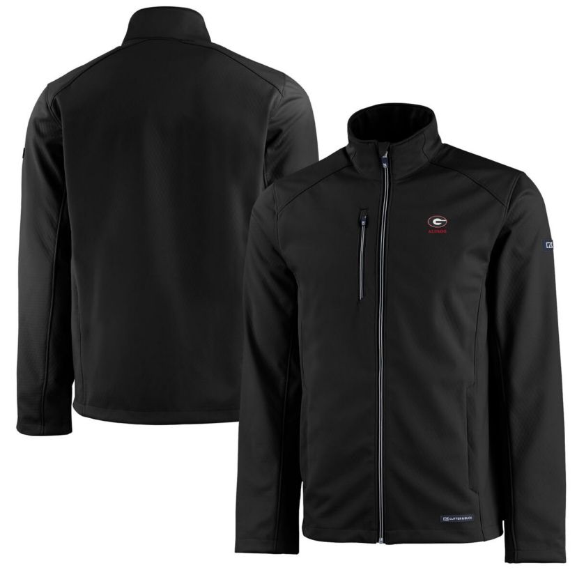 NCAA Georgia Bulldogs Alumni Logo Evoke Eco Softshell Recycled Full-Zip Jacket