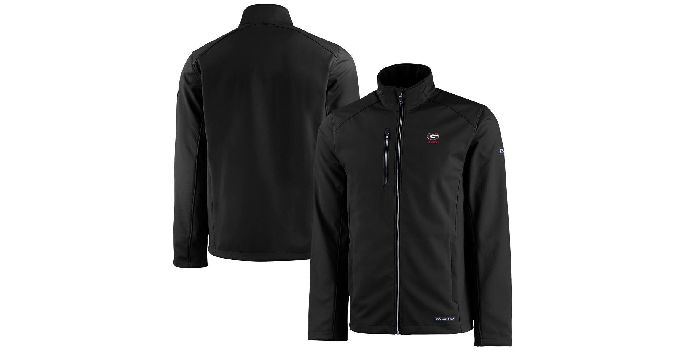 NCAA Georgia Bulldogs Alumni Logo Evoke Eco Softshell Recycled Full-Zip Jacket