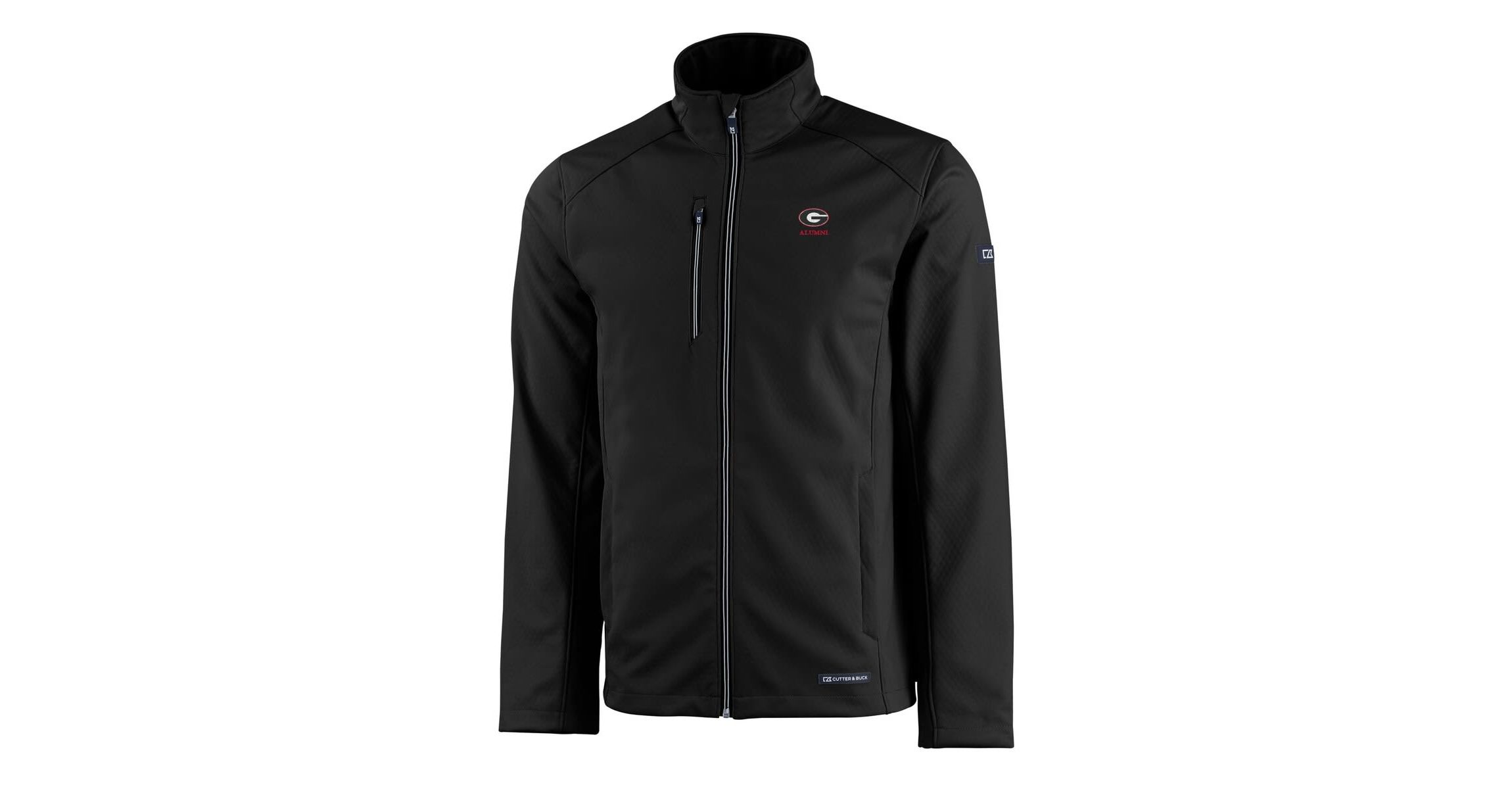 NCAA Georgia Bulldogs Alumni Logo Evoke Eco Softshell Recycled Full-Zip Jacket