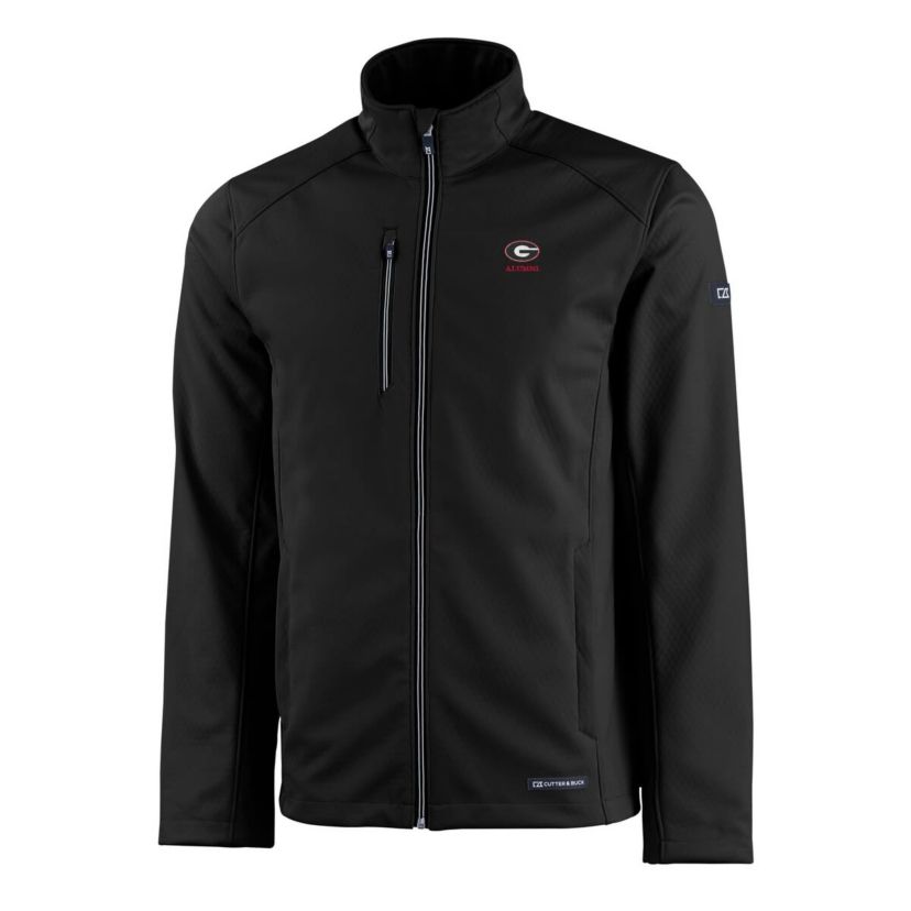 NCAA Georgia Bulldogs Alumni Logo Evoke Eco Softshell Recycled Full-Zip Jacket