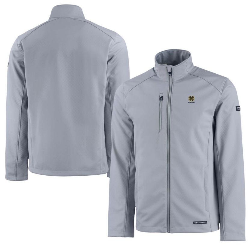 NCAA Notre Dame Fighting Irish Alumni Logo Evoke Eco Softshell Recycled Full-Zip Jacket