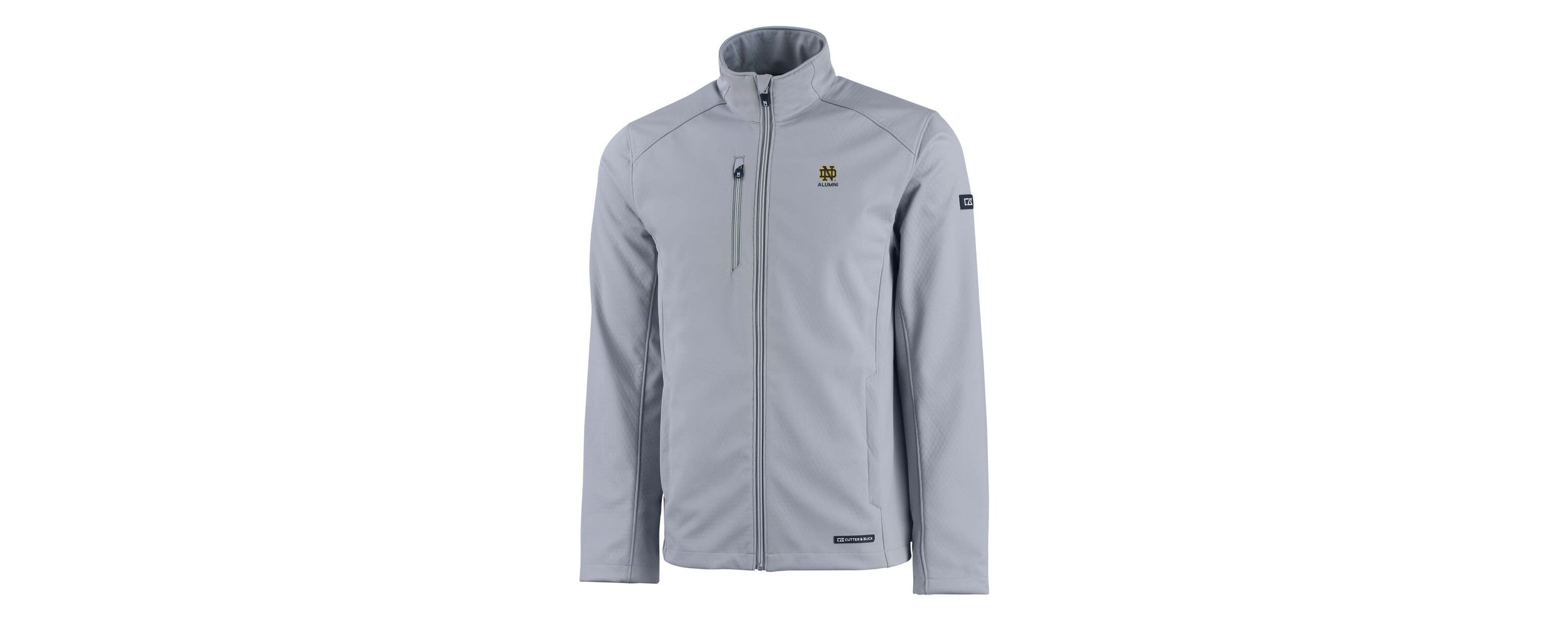 NCAA Notre Dame Fighting Irish Alumni Logo Evoke Eco Softshell Recycled Full-Zip Jacket