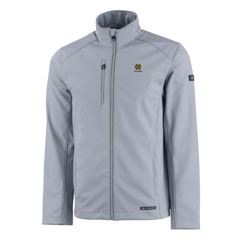 NCAA Notre Dame Fighting Irish Alumni Logo Evoke Eco Softshell Recycled Full-Zip Jacket