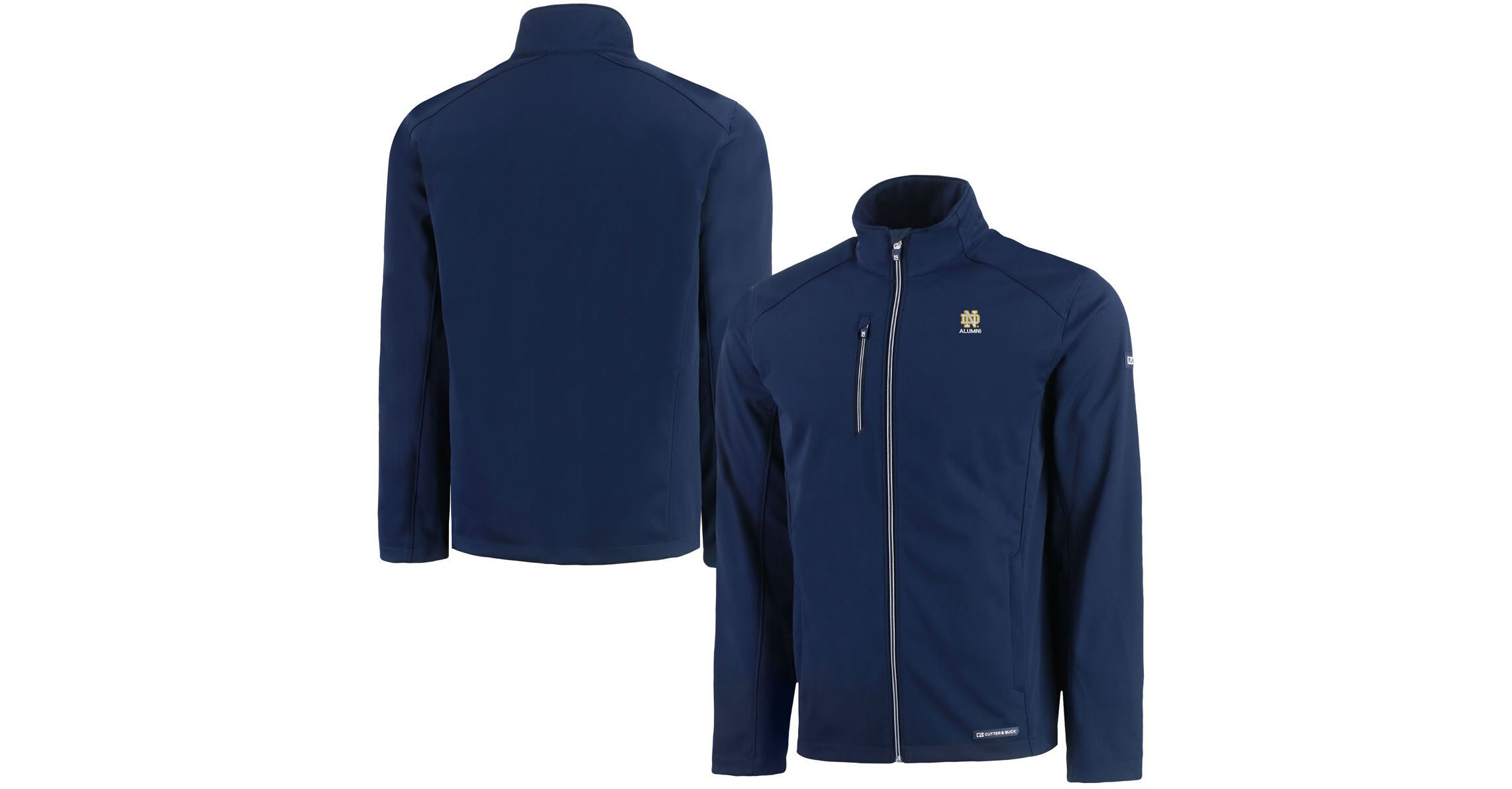 NCAA Notre Dame Fighting Irish Alumni Logo Evoke Eco Softshell Recycled Full-Zip Jacket