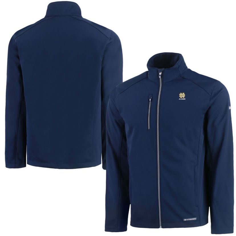 NCAA Notre Dame Fighting Irish Alumni Logo Evoke Eco Softshell Recycled Full-Zip Jacket