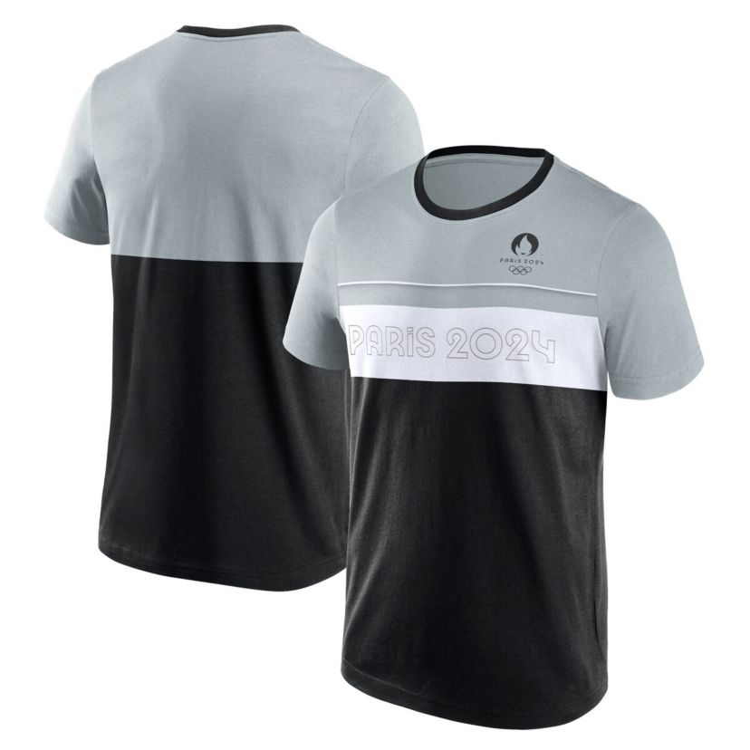 IOC Fanatics Paris 2024 Summer Olympics Edge Depth Outline Panel T-Shirt