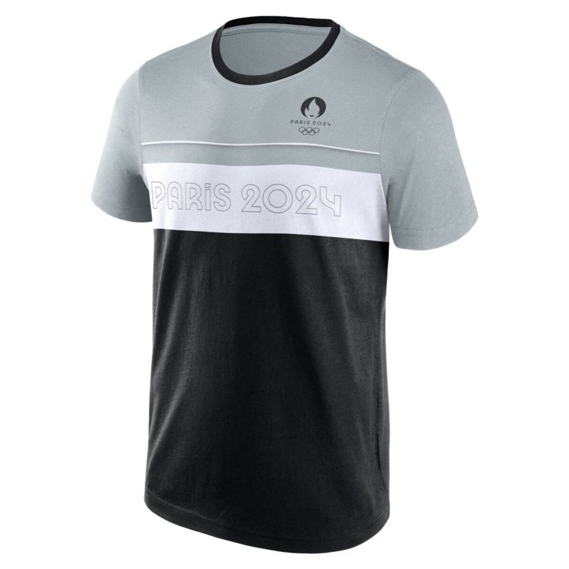 IOC Fanatics Paris 2024 Summer Olympics Edge Depth Outline Panel T-Shirt