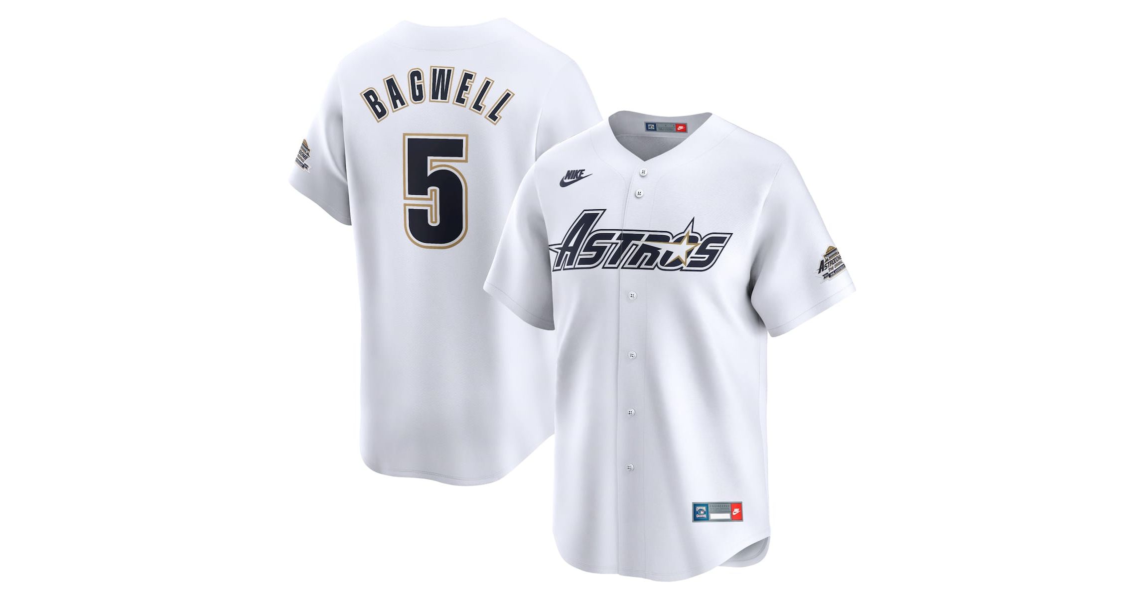 MLB Nike Jeff Bagwell Houston Astros Throwback Cooperstown Collection Limited Jersey