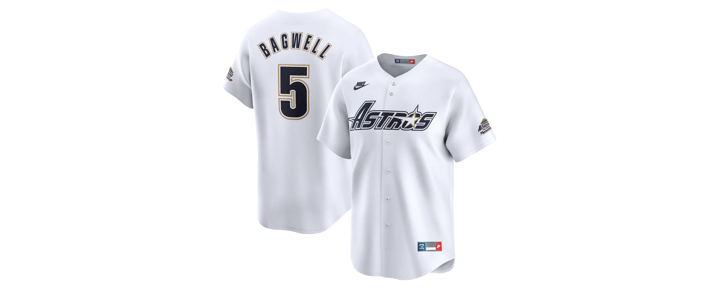 MLB Nike Jeff Bagwell Houston Astros Throwback Cooperstown Collection Limited Jersey