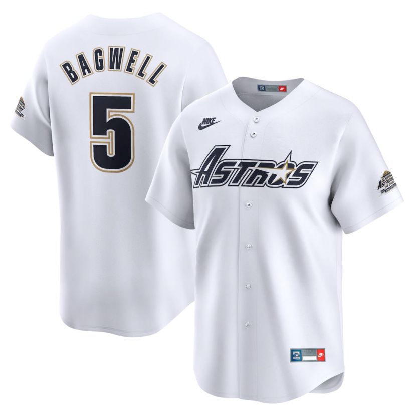 MLB Nike Jeff Bagwell Houston Astros Throwback Cooperstown Collection Limited Jersey