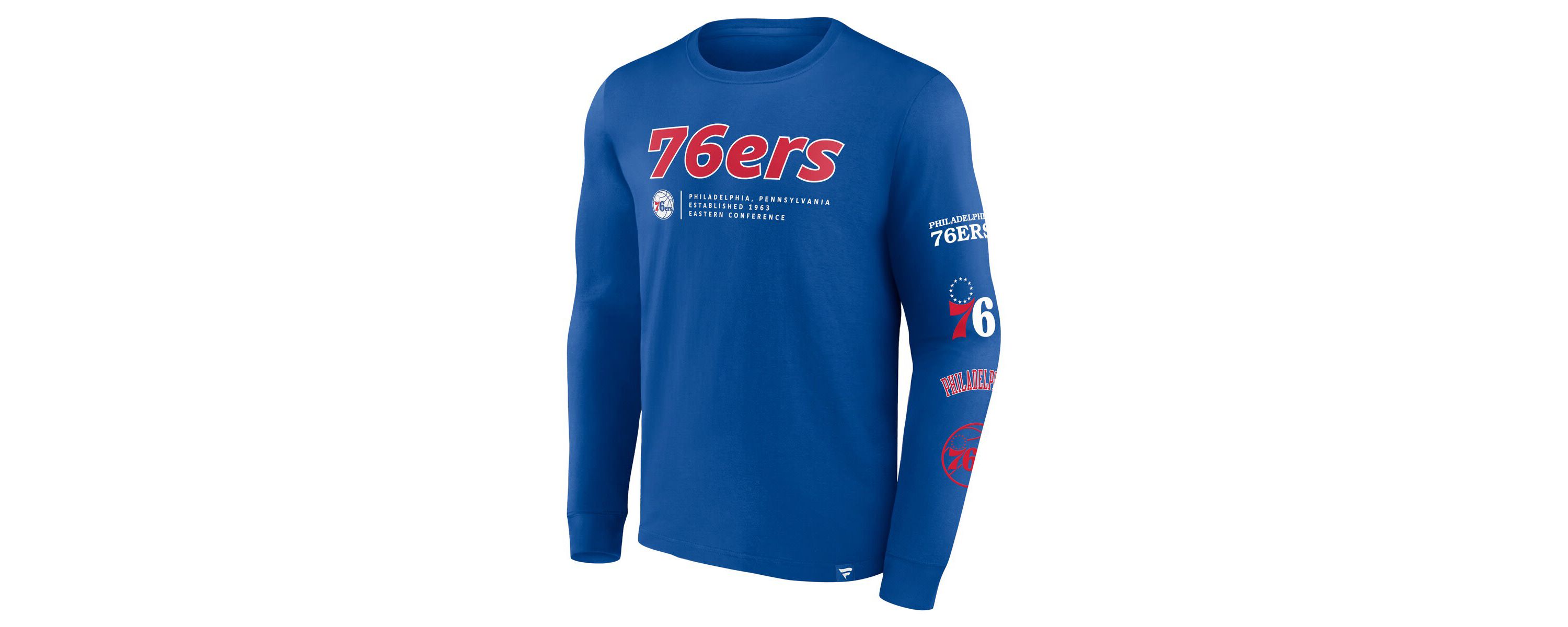 NBA Fanatics Philadelphia 76ers Baseline Long Sleeve T-Shirt