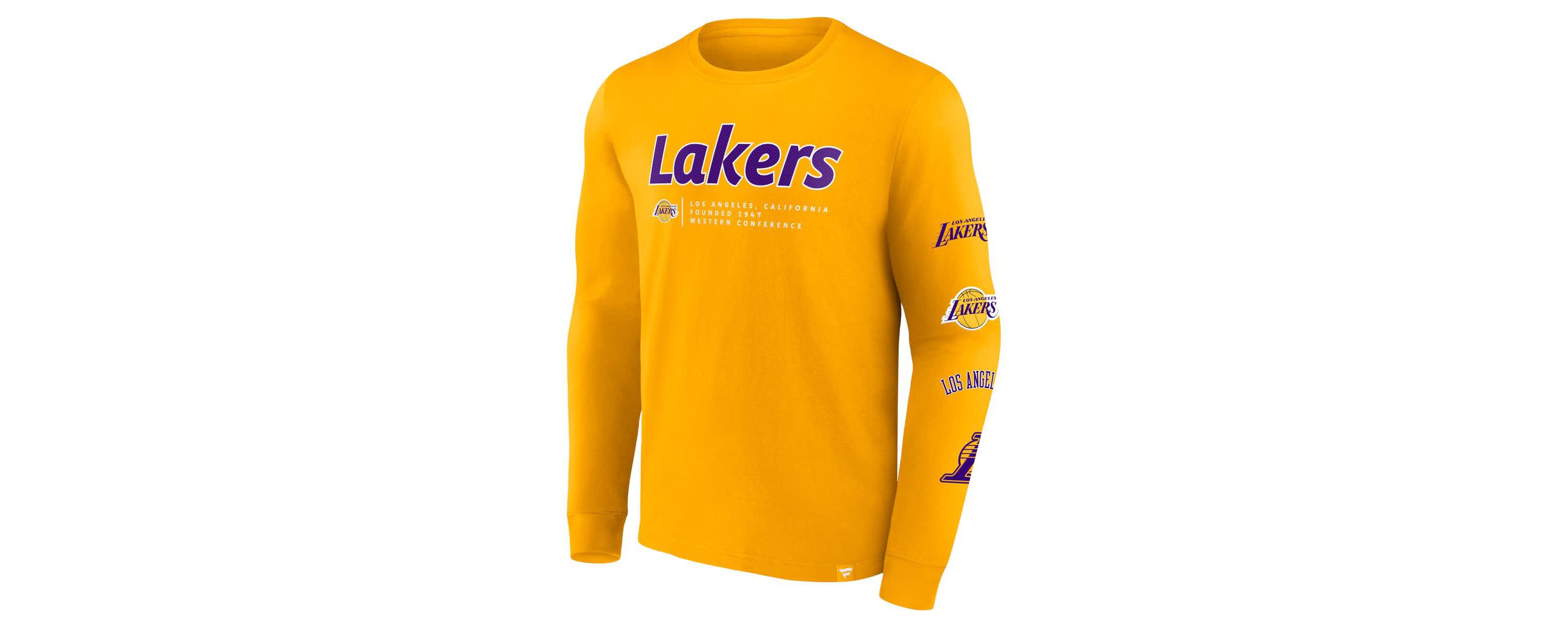 NBA Fanatics Los Angeles Lakers Baseline Long Sleeve T-Shirt