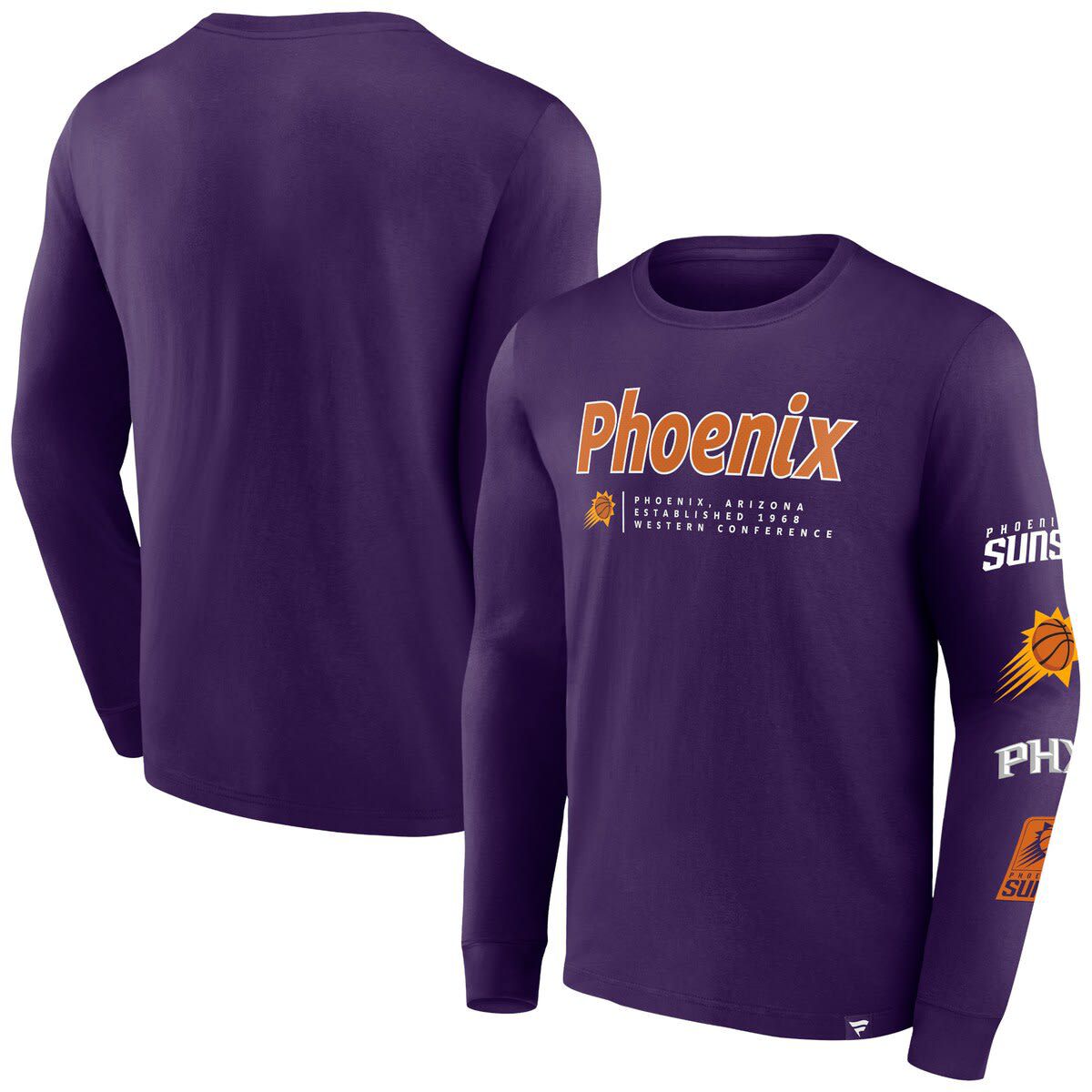 NBA Fanatics Phoenix Suns Baseline Long Sleeve T-Shirt