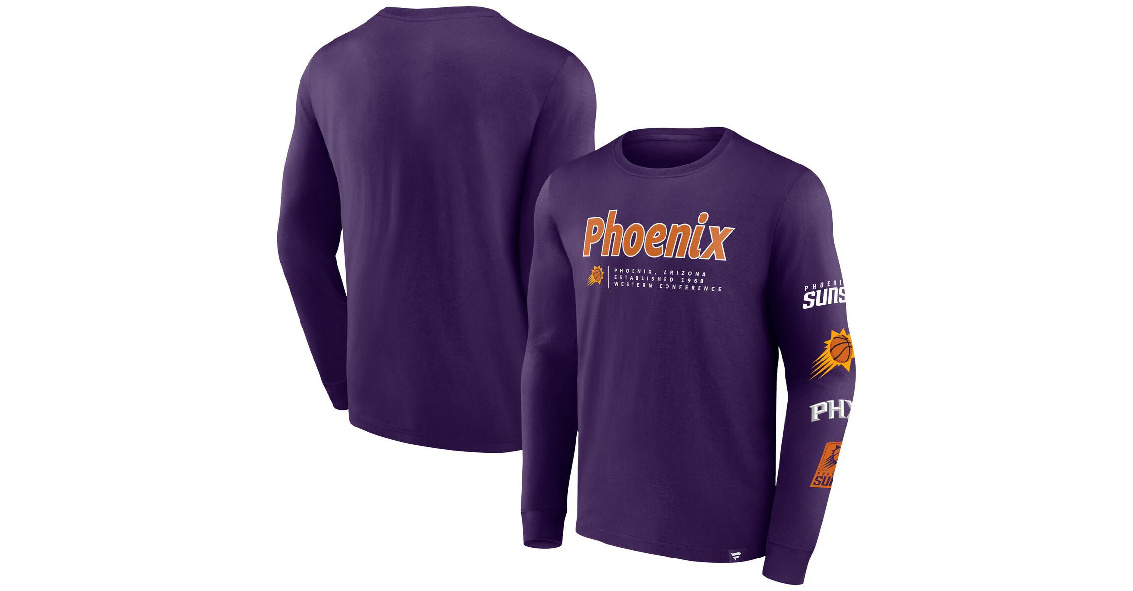 NBA Fanatics Phoenix Suns Baseline Long Sleeve T-Shirt