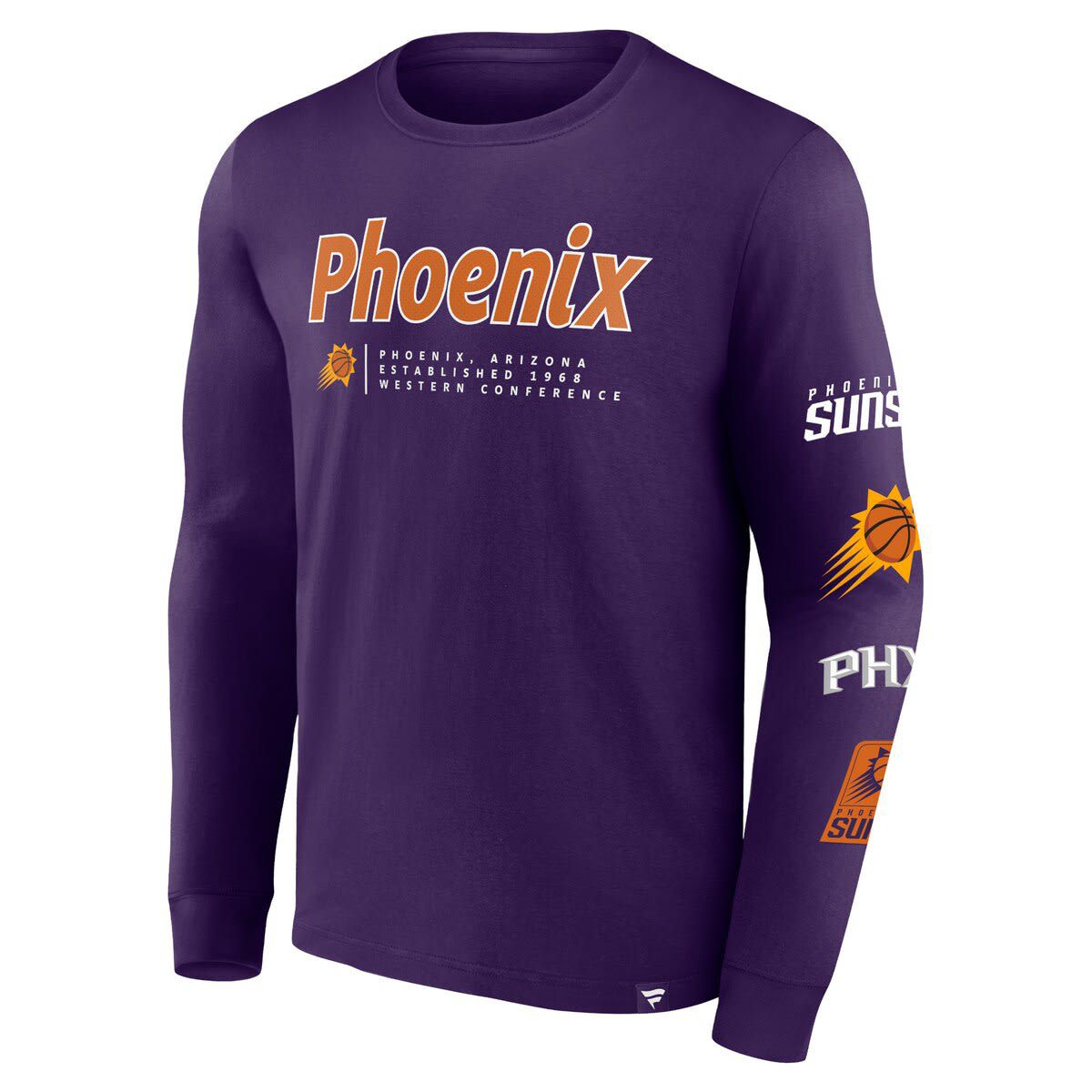 NBA Fanatics Phoenix Suns Baseline Long Sleeve T-Shirt