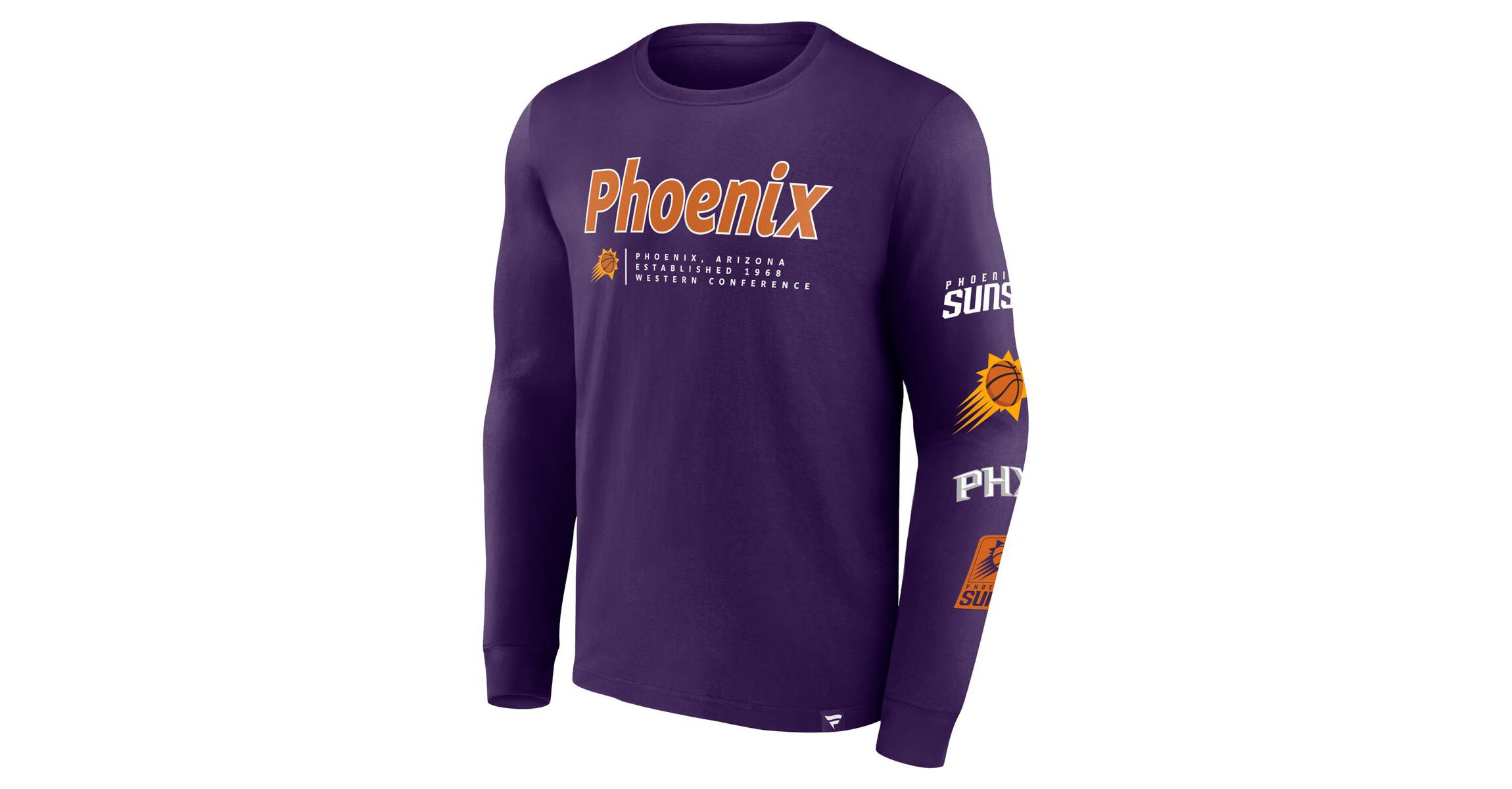 NBA Fanatics Phoenix Suns Baseline Long Sleeve T-Shirt