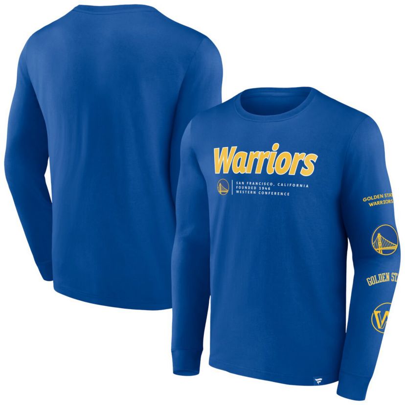 NBA Fanatics Golden State Warriors Baseline Long Sleeve T-Shirt
