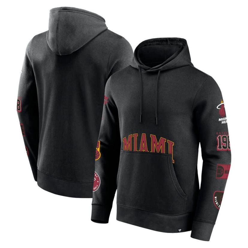 NBA Fanatics Miami Heat Home Court Pullover Hoodie