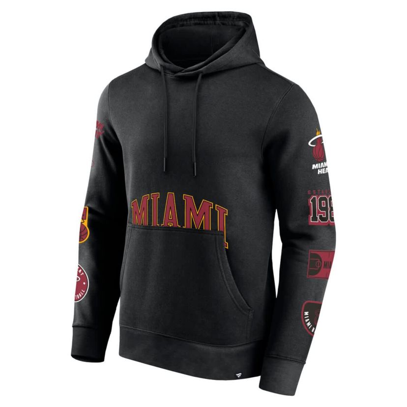 NBA Fanatics Miami Heat Home Court Pullover Hoodie